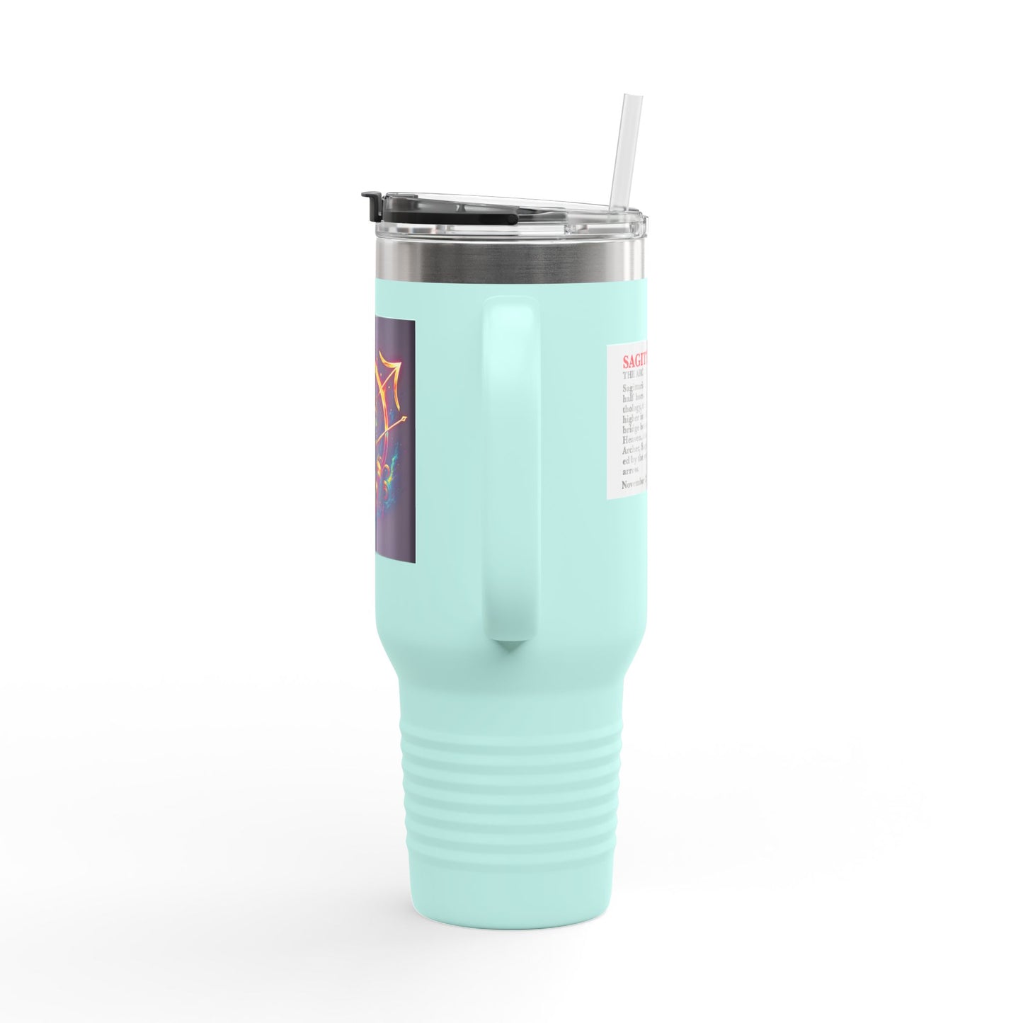 Sagittarius Insulated Travel Mug, 40oz, Perfect for Zodiac Fans, Coffee, Tea, Water