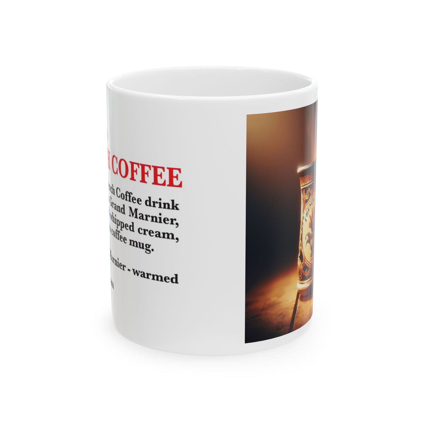 Grand French Coffee Ceramic Recipe Mug