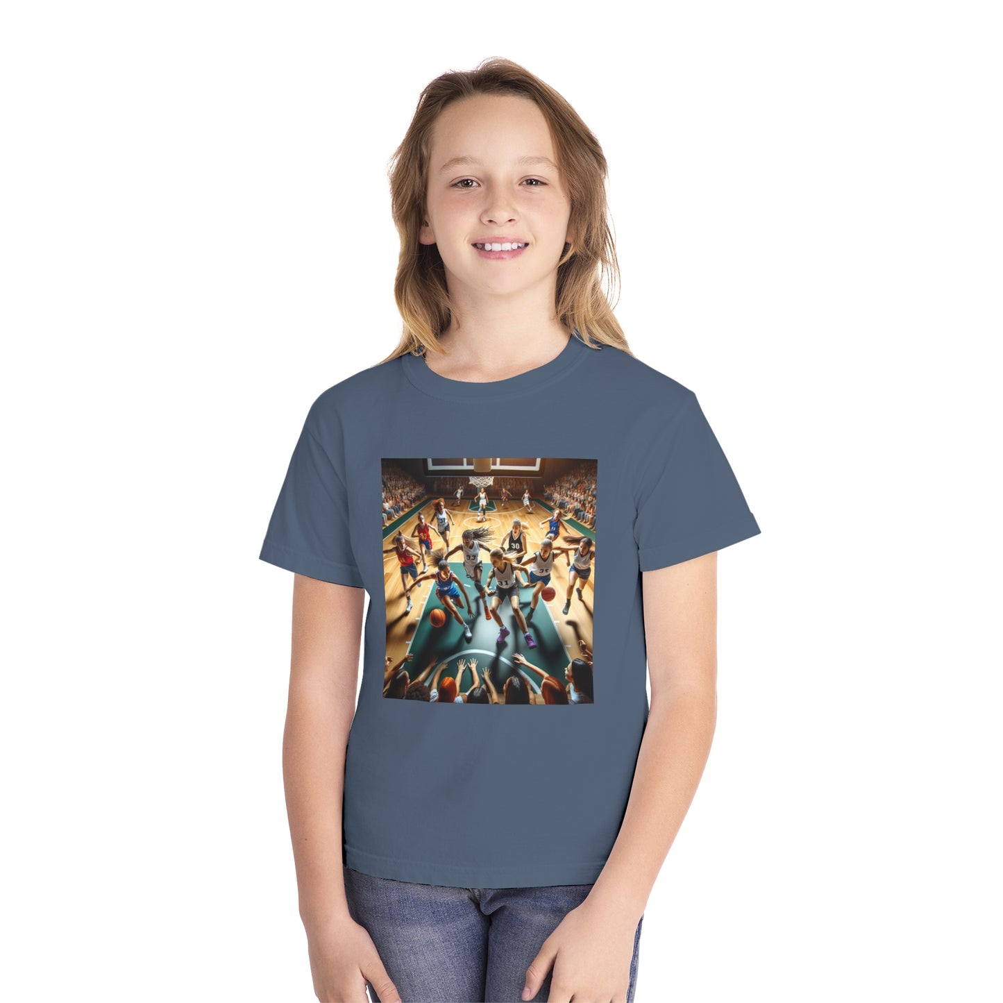 Basketball Youth Midweight Tee