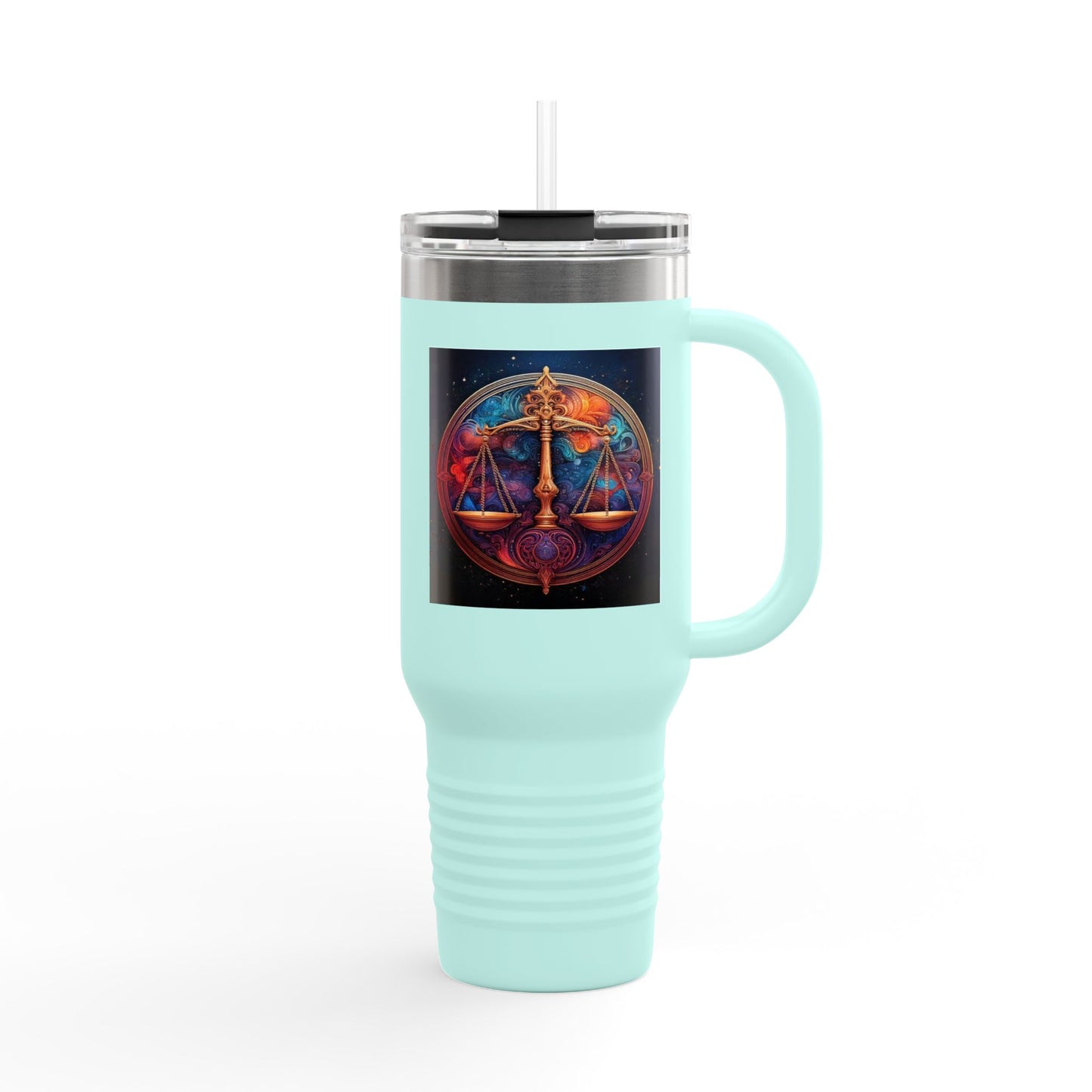Libra Insulated Travel Mug, 40oz, Perfect for Zodiac Fans, Coffee, Tea, Water