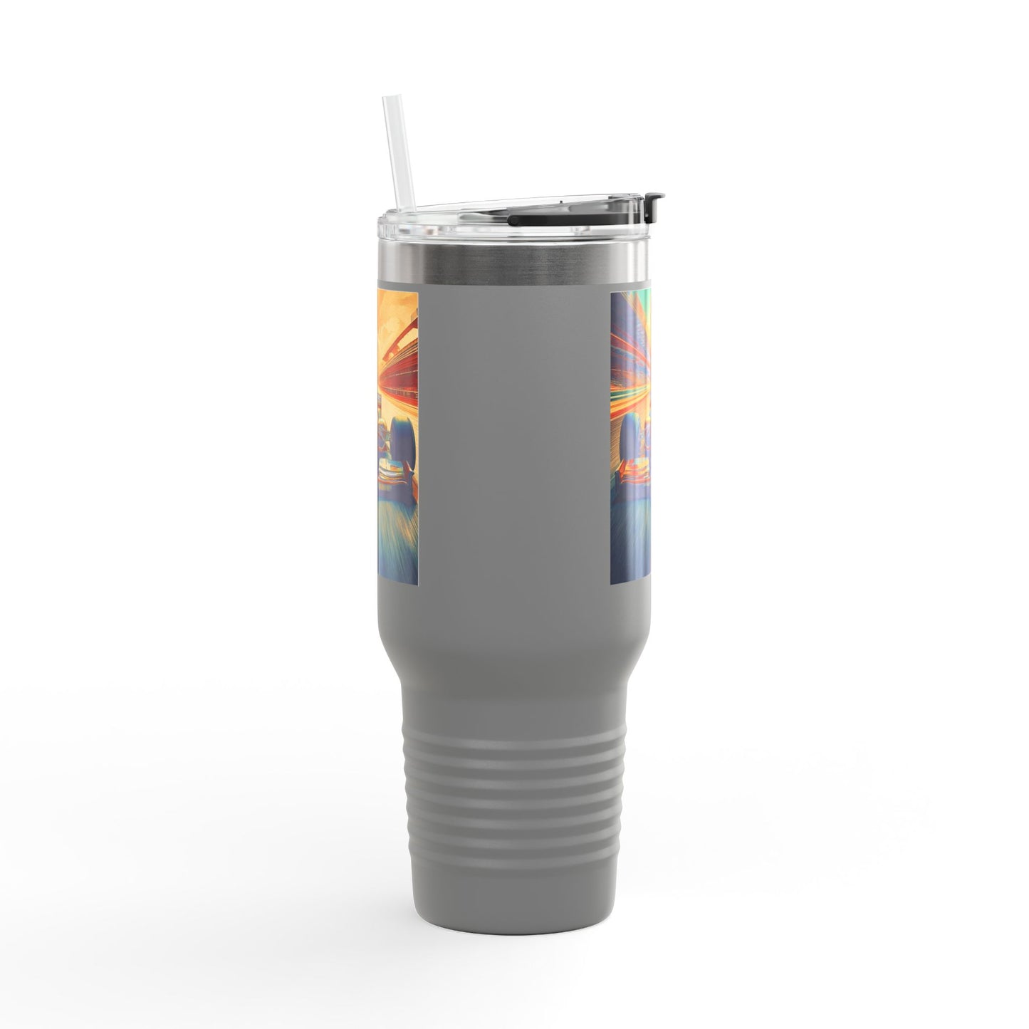 Vintage F1 Insulated Travel Mug, 40oz, Perfect for Fans, Sports Events, Coffee, Tea, Water