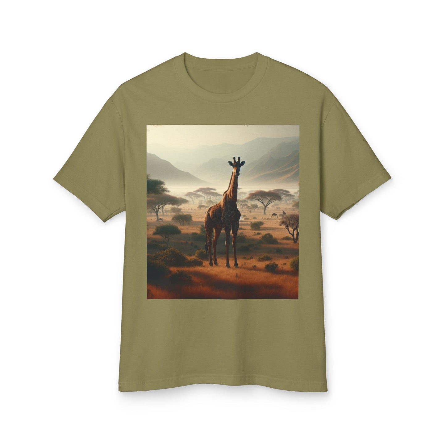 Giraffes Heavyweight Tee - Unisex Garment-Dyed Shirt