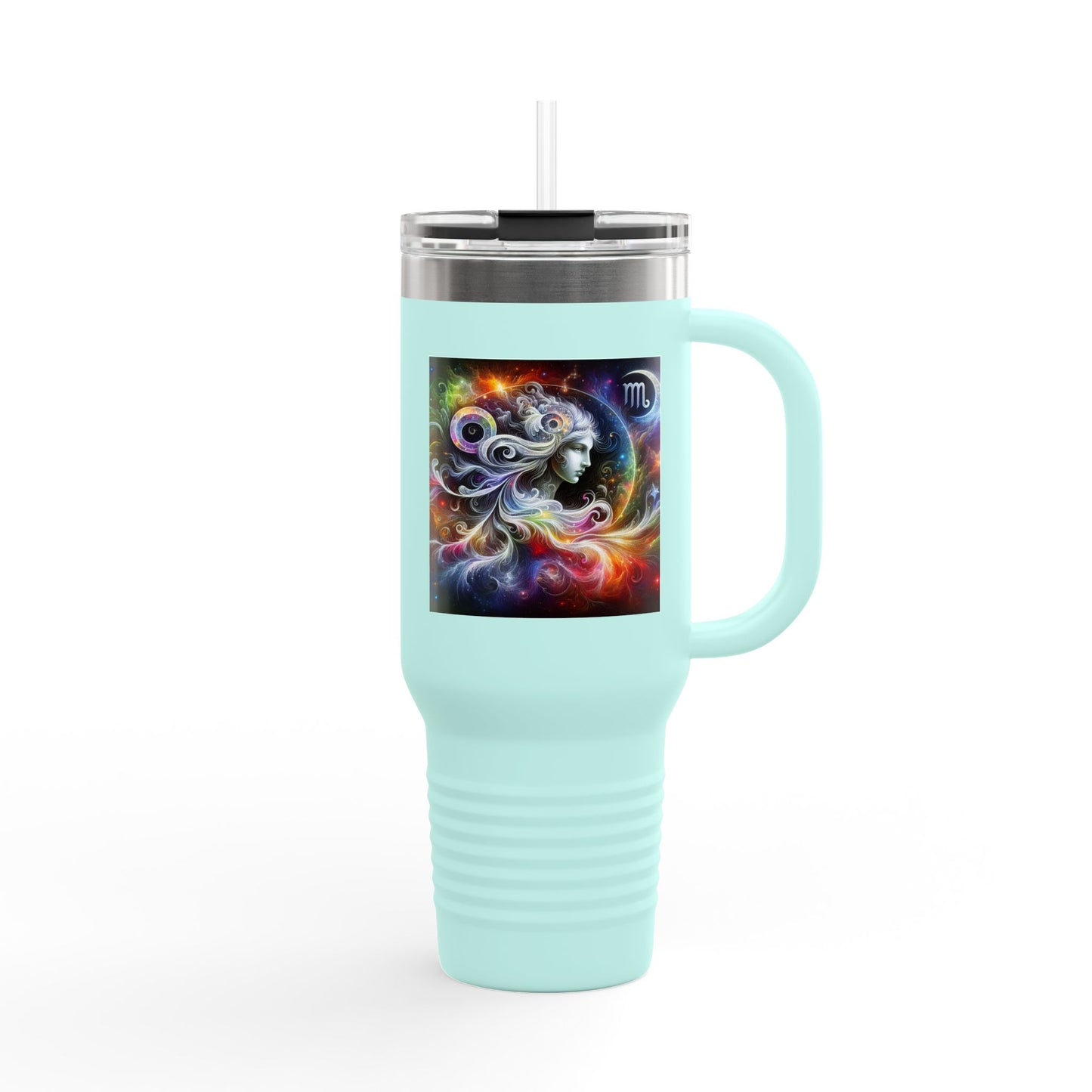 Virgo Insulated Travel Mug, 40oz, Perfect for Zodiac Fans, Coffee, Tea, Water