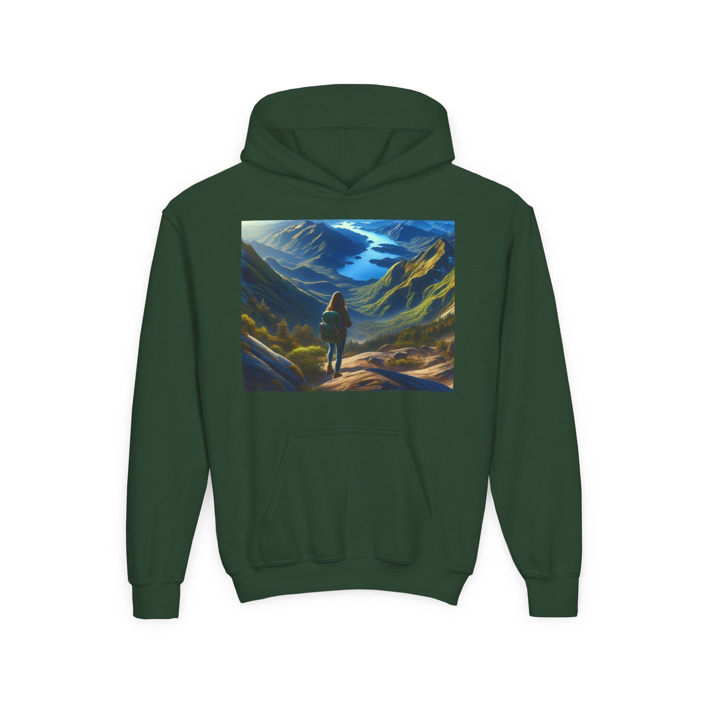 Hiking Youth Hoodie - Heavy Blend Sweatshirt
