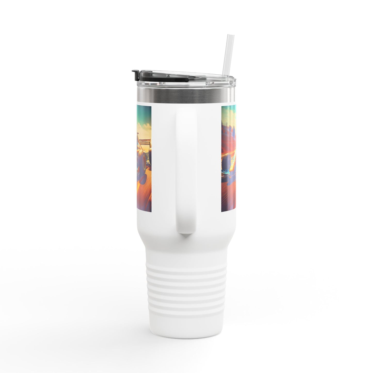 Vintage F1 Insulated Travel Mug, 40oz, Perfect for Fans, Sports Events, Coffee, Tea, Water