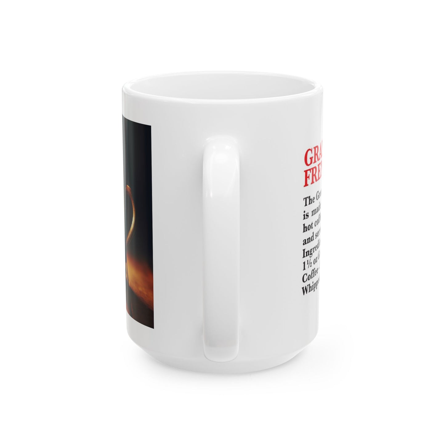 Grand French Coffee Ceramic Recipe Mug
