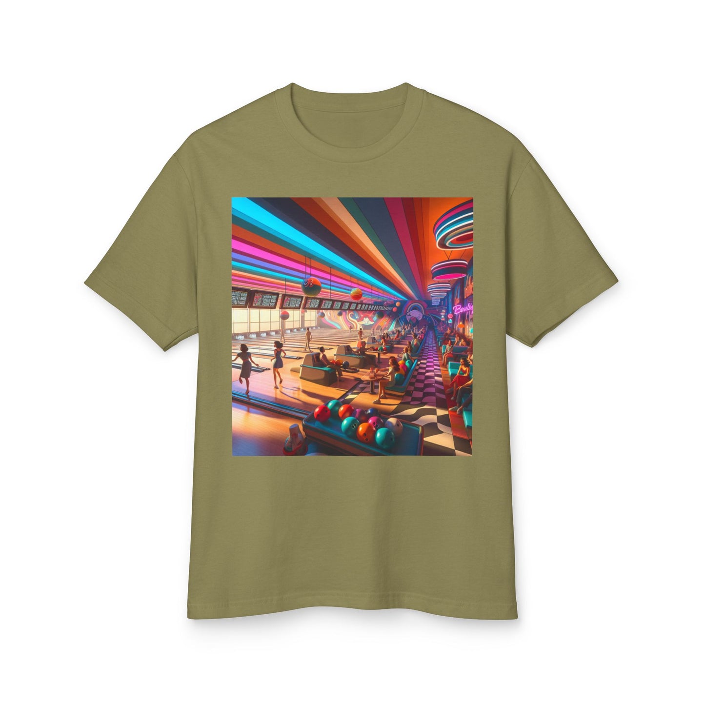 Bowling Heavyweight Tee - Unisex Garment-Dyed Shirt