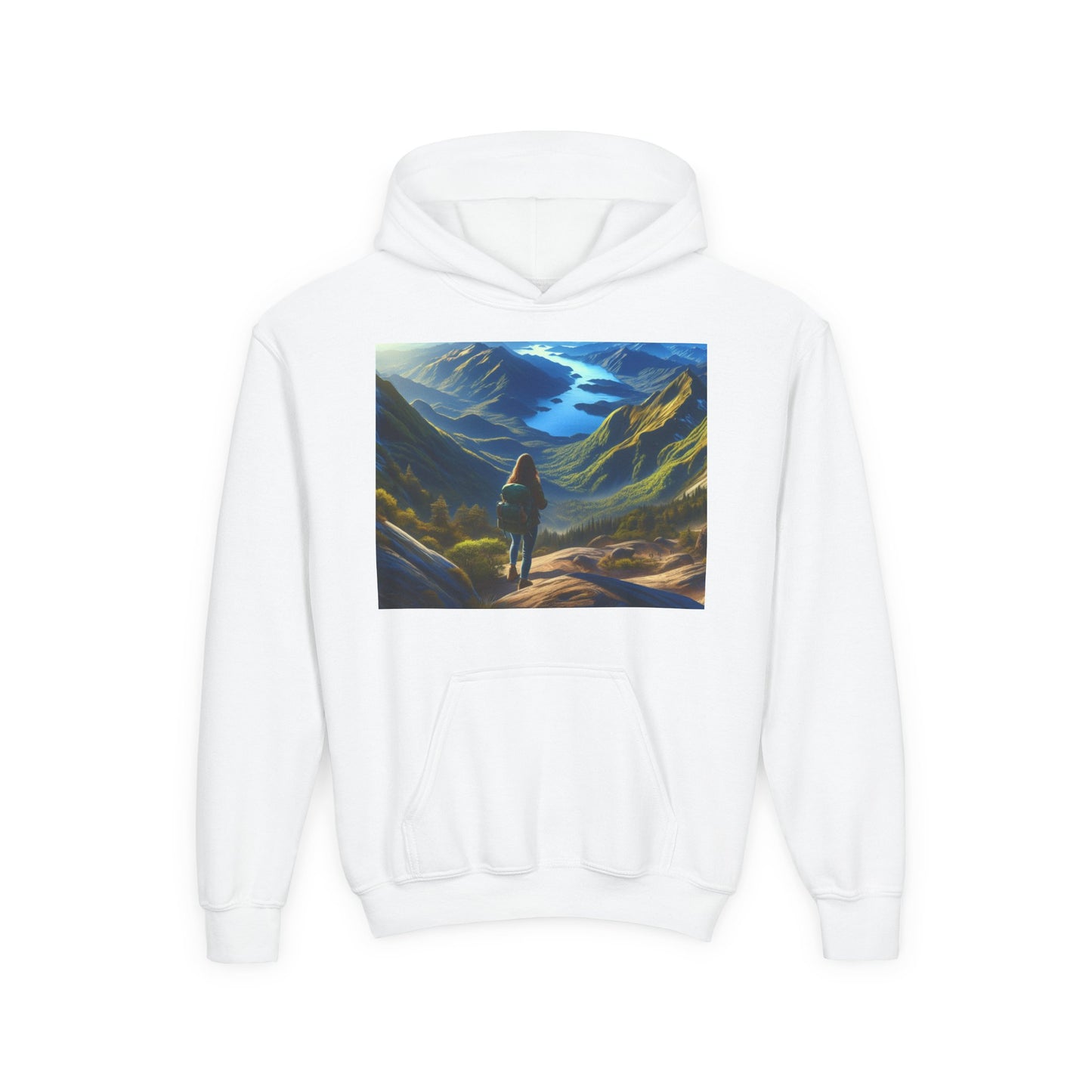 Hiking Youth Hoodie - Heavy Blend Sweatshirt