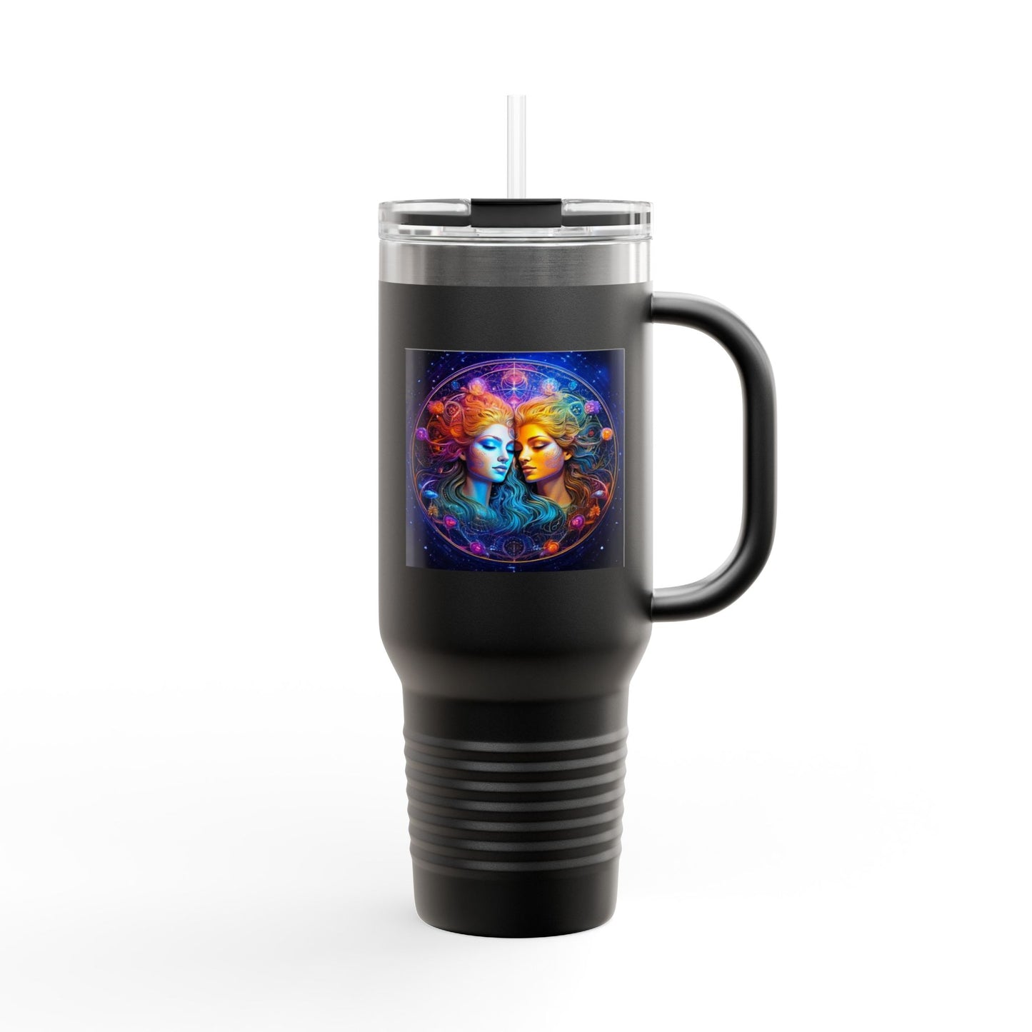 Gemini Insulated Travel Mug, 40oz, Perfect for Zodiac Fans, Coffee, Tea, Water