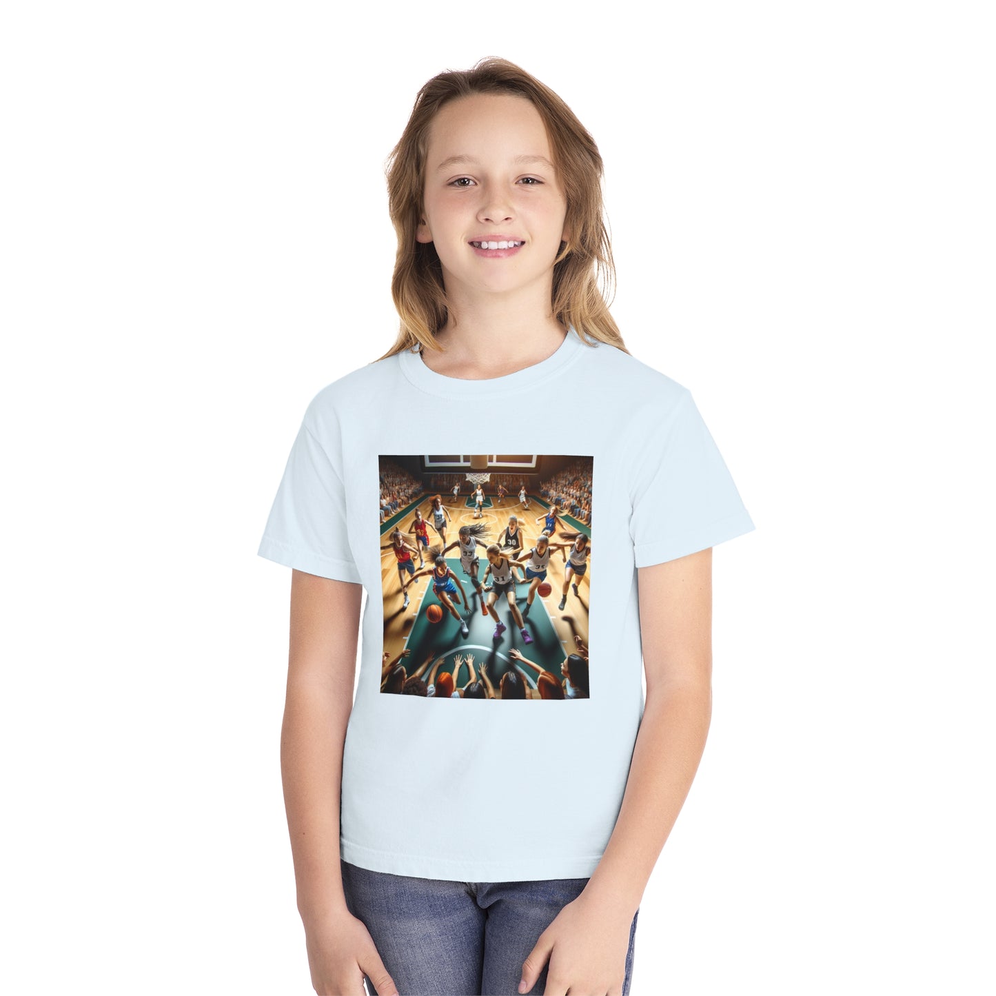 Basketball Youth Midweight Tee