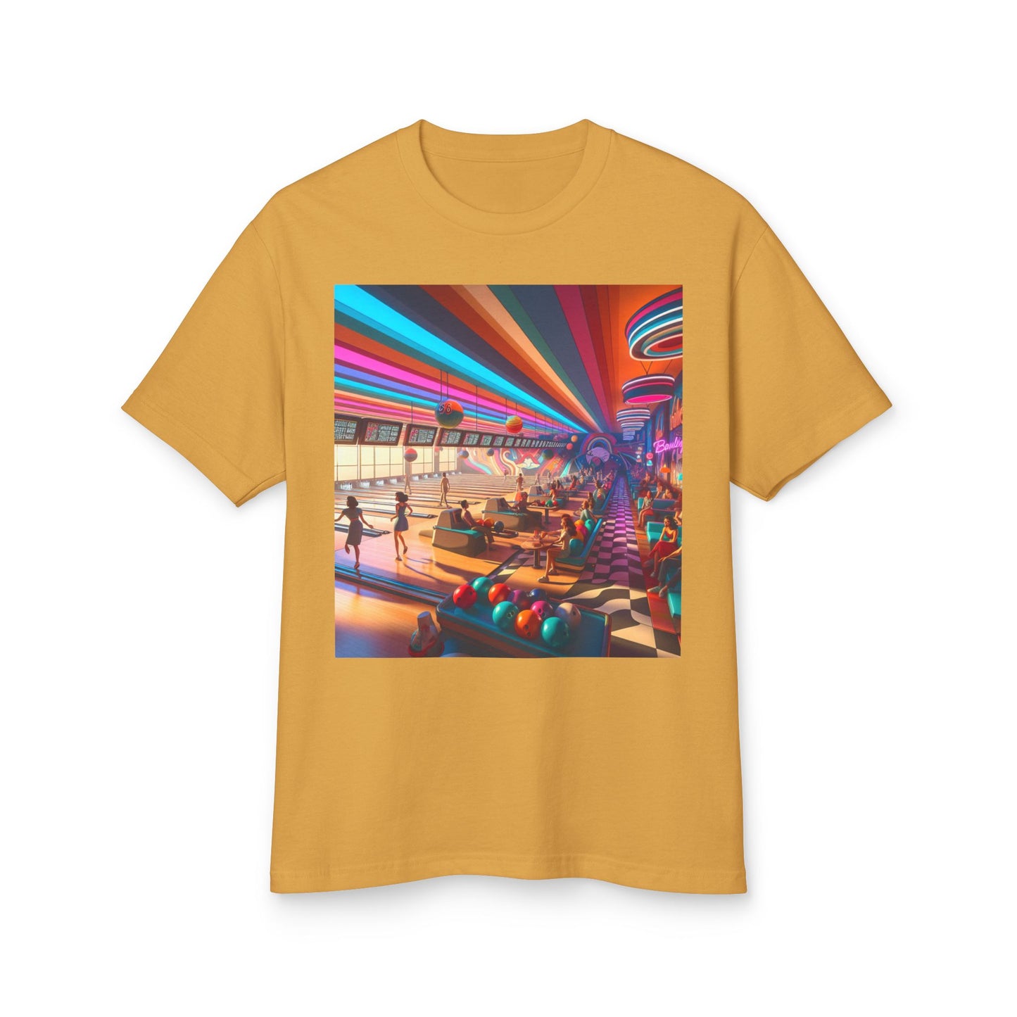 Bowling Heavyweight Tee - Unisex Garment-Dyed Shirt