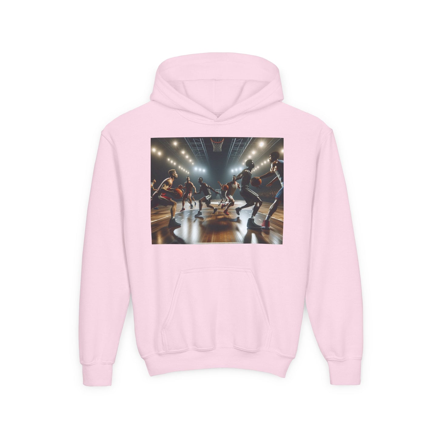 Basketball Youth Hoodie - Heavy Blend Sweatshirt