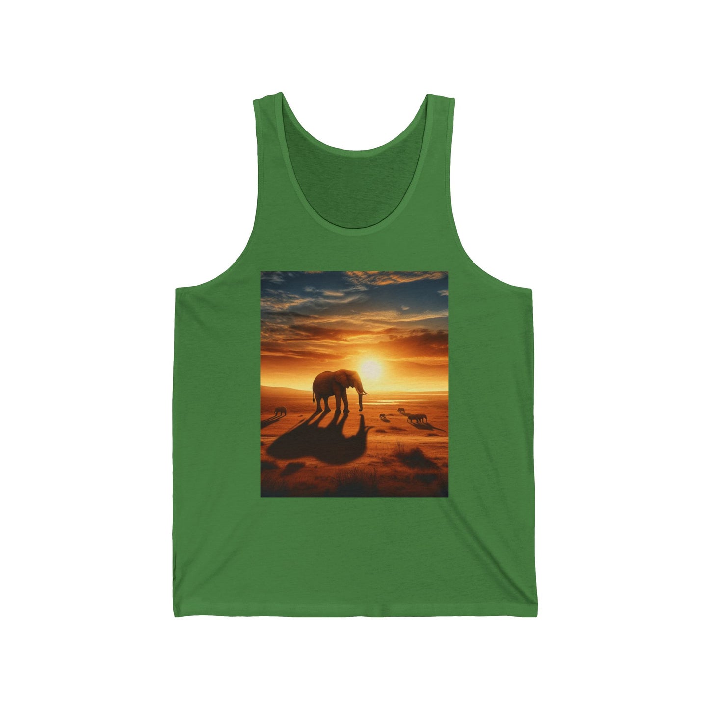 Elephants Unisex Jersey Tank Top - Perfect for Festivals & Casual Wear