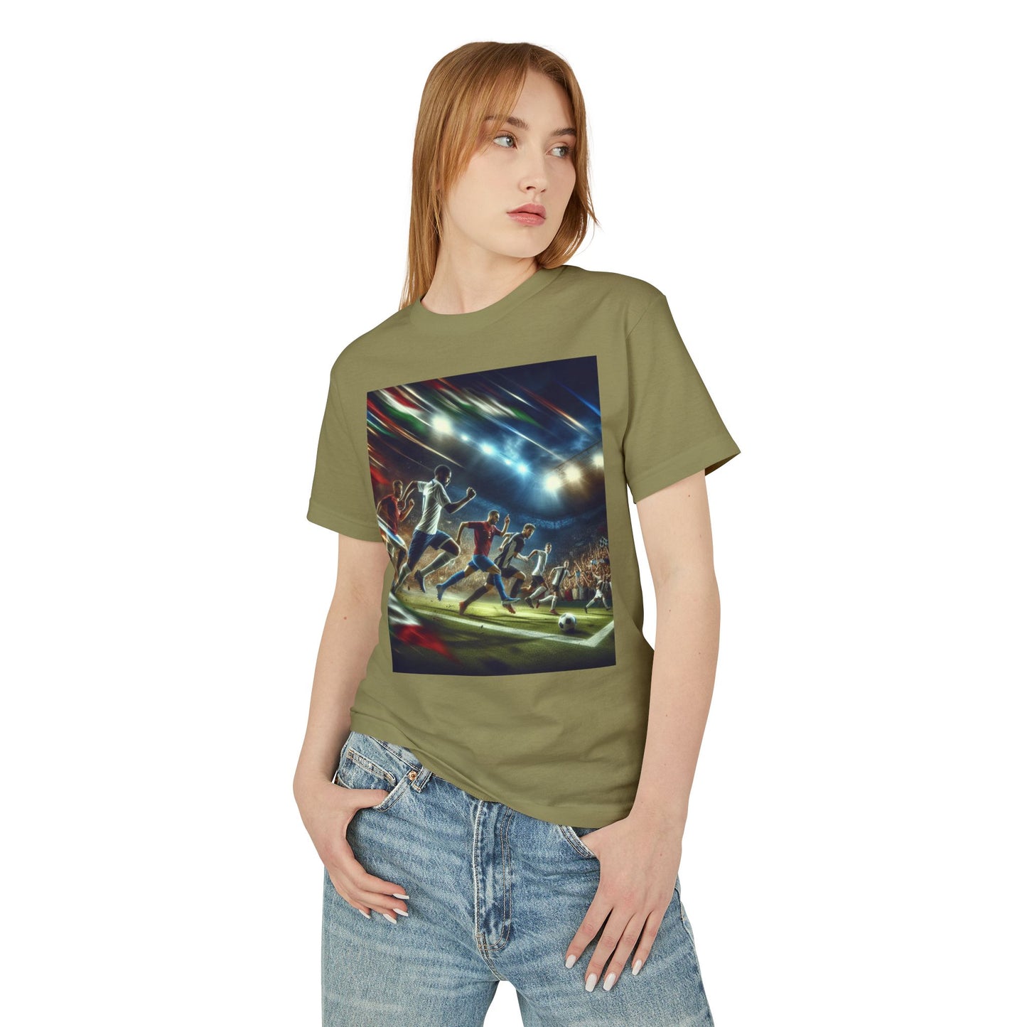 Soccer Heavyweight Tee - Unisex Garment-Dyed Shirt