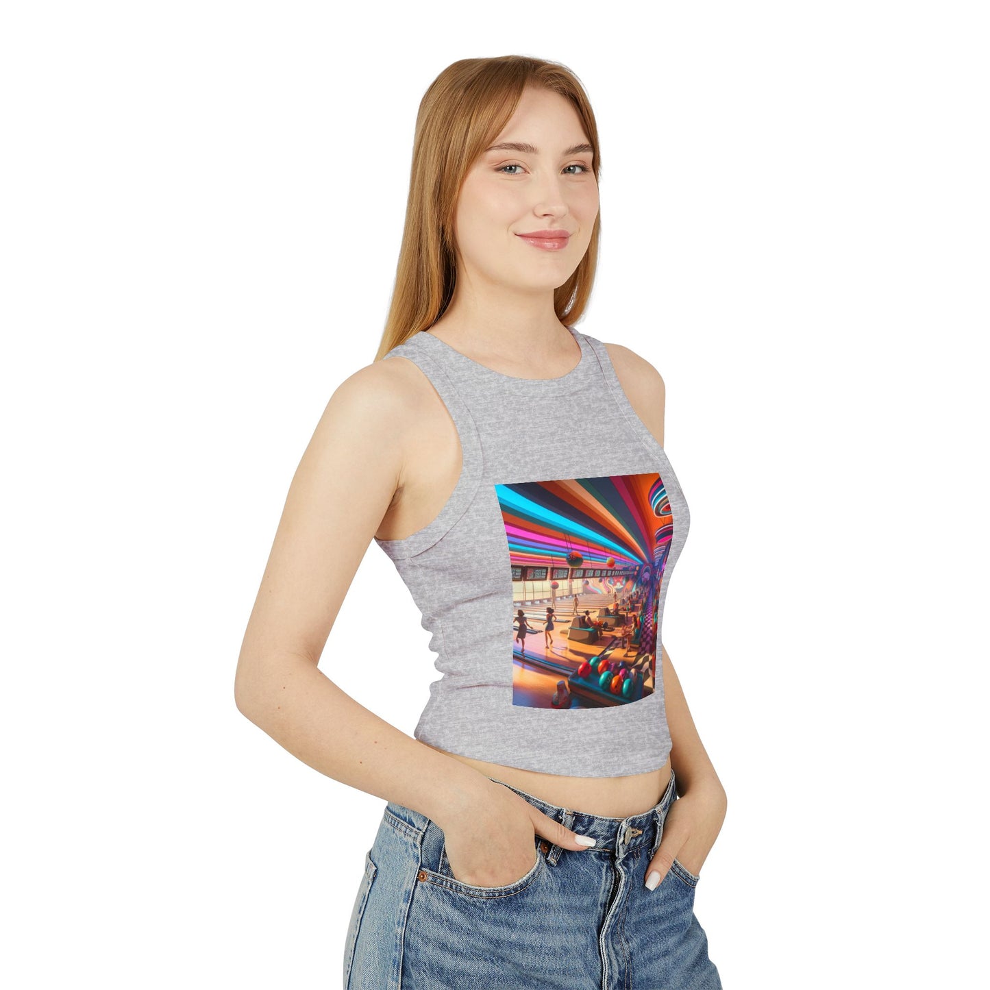 Bowling Women's Micro Rib Racer Tank Top