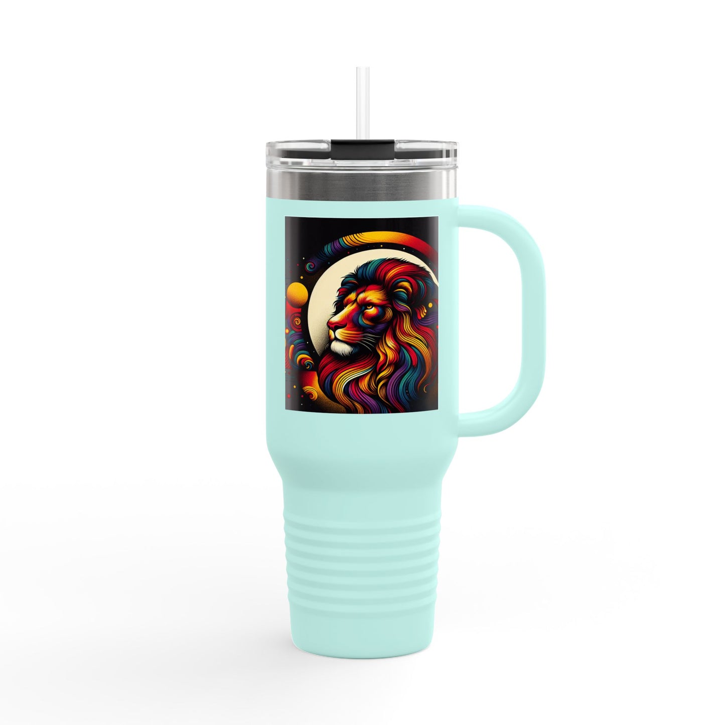Leo Insulated Travel Mug, 40oz, Perfect for Zodiac Fans, Coffee, Tea, Water