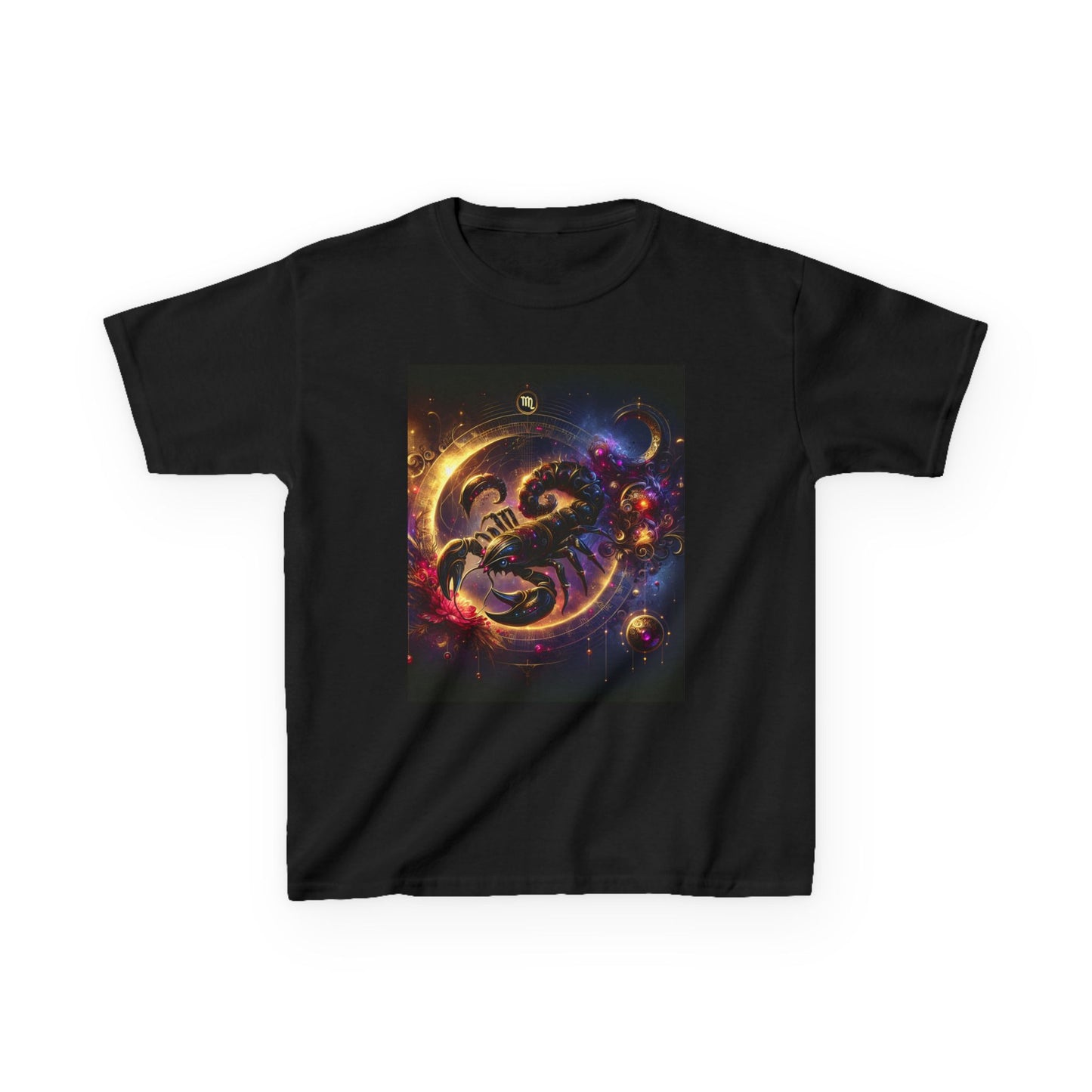 Scorpio Horoscope Kids Tee - Cosmic Zodiac T-Shirt for Astrology Lovers, Birthday Gift, Everyday Wear, Reference Guide, Unique Design