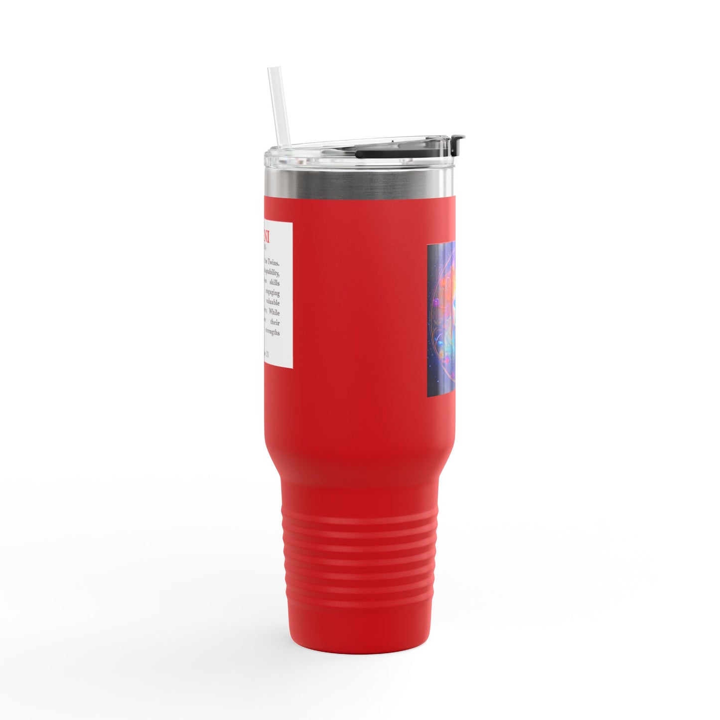 Gemini Insulated Travel Mug, 40oz, Perfect for Zodiac Fans, Coffee, Tea, Water