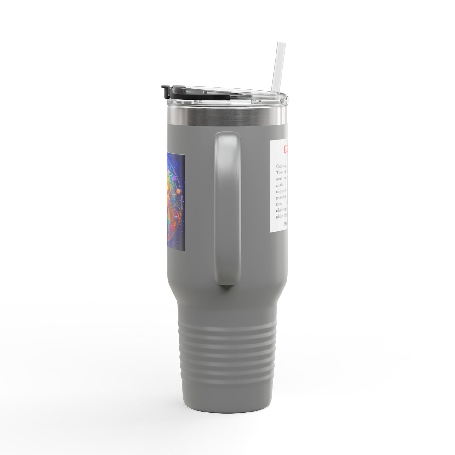Gemini Insulated Travel Mug, 40oz, Perfect for Zodiac Fans, Coffee, Tea, Water