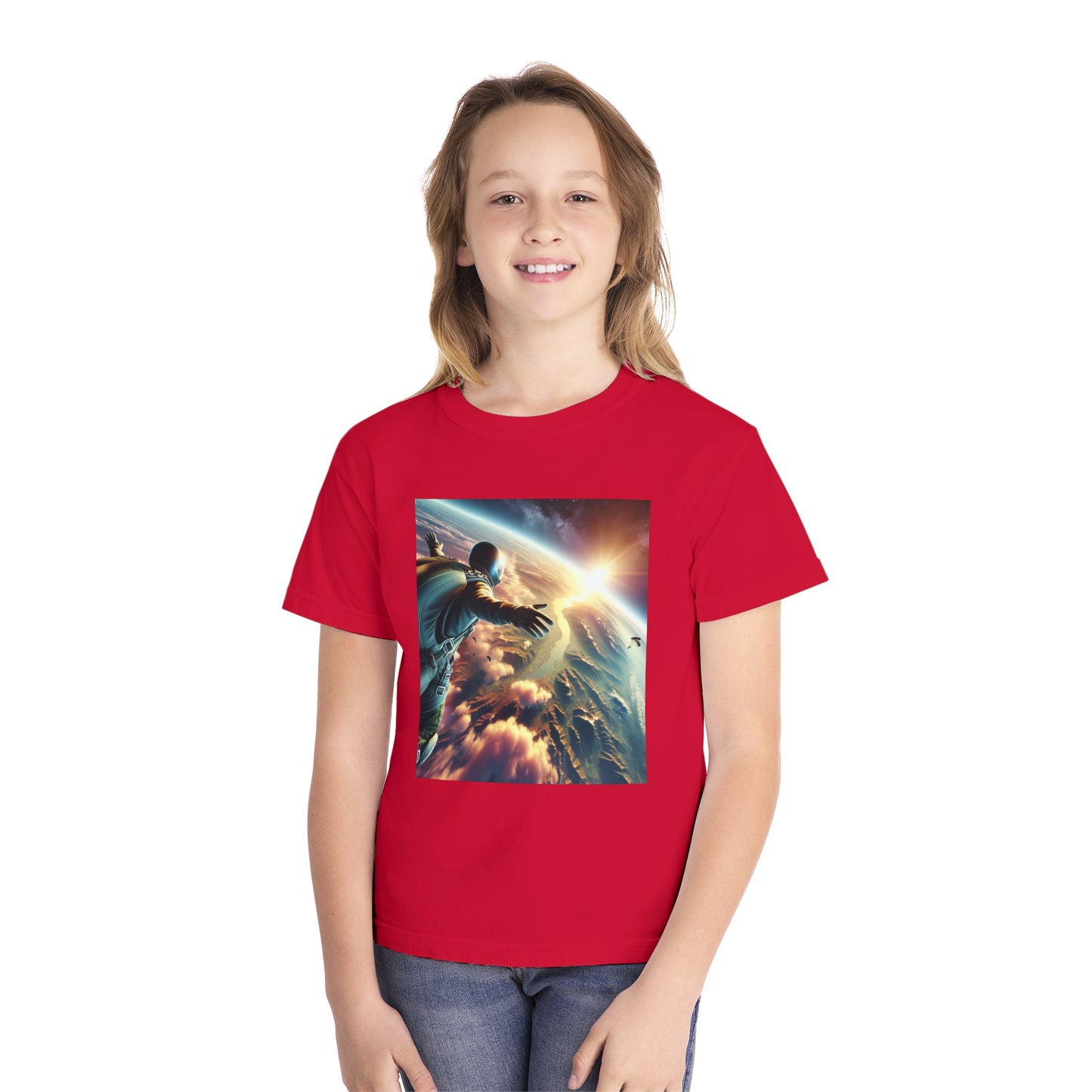 Sky Diving Youth Midweight Tee