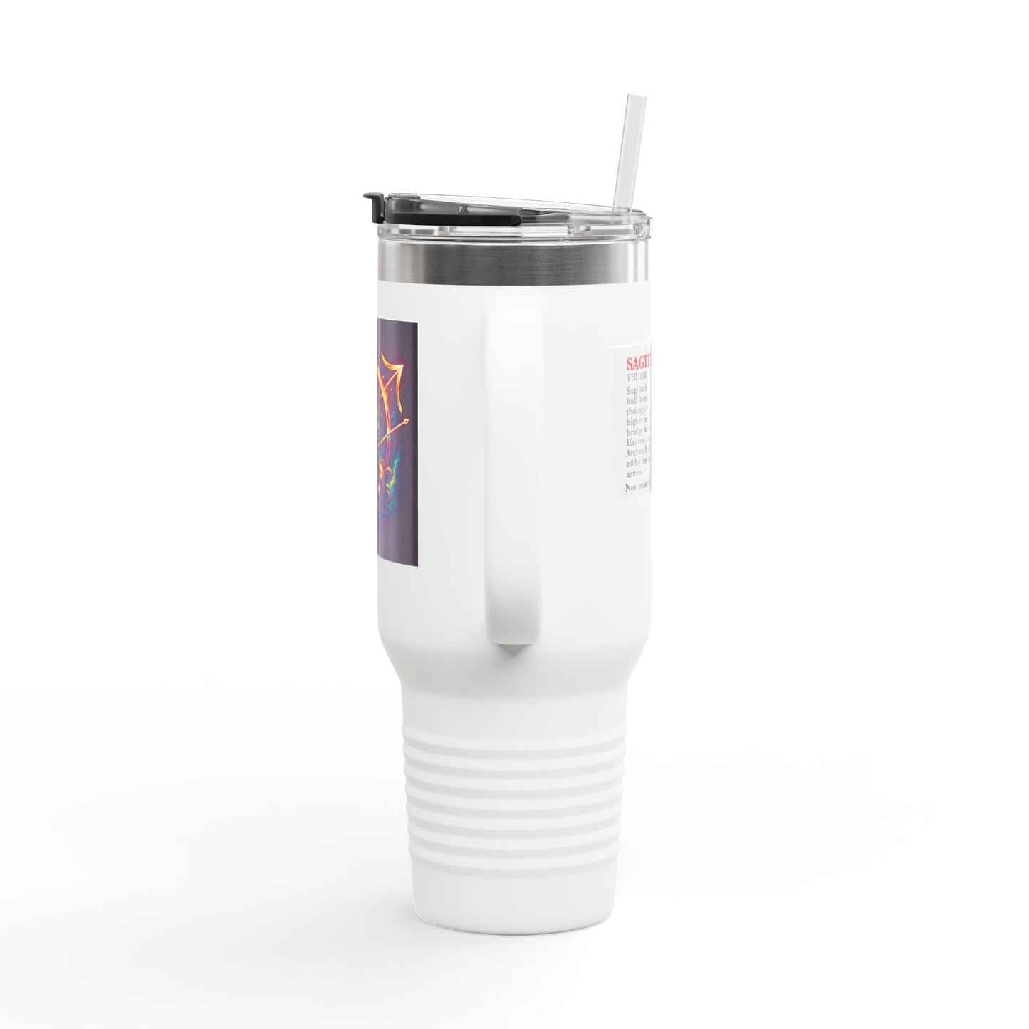 Sagittarius Insulated Travel Mug, 40oz, Perfect for Zodiac Fans, Coffee, Tea, Water
