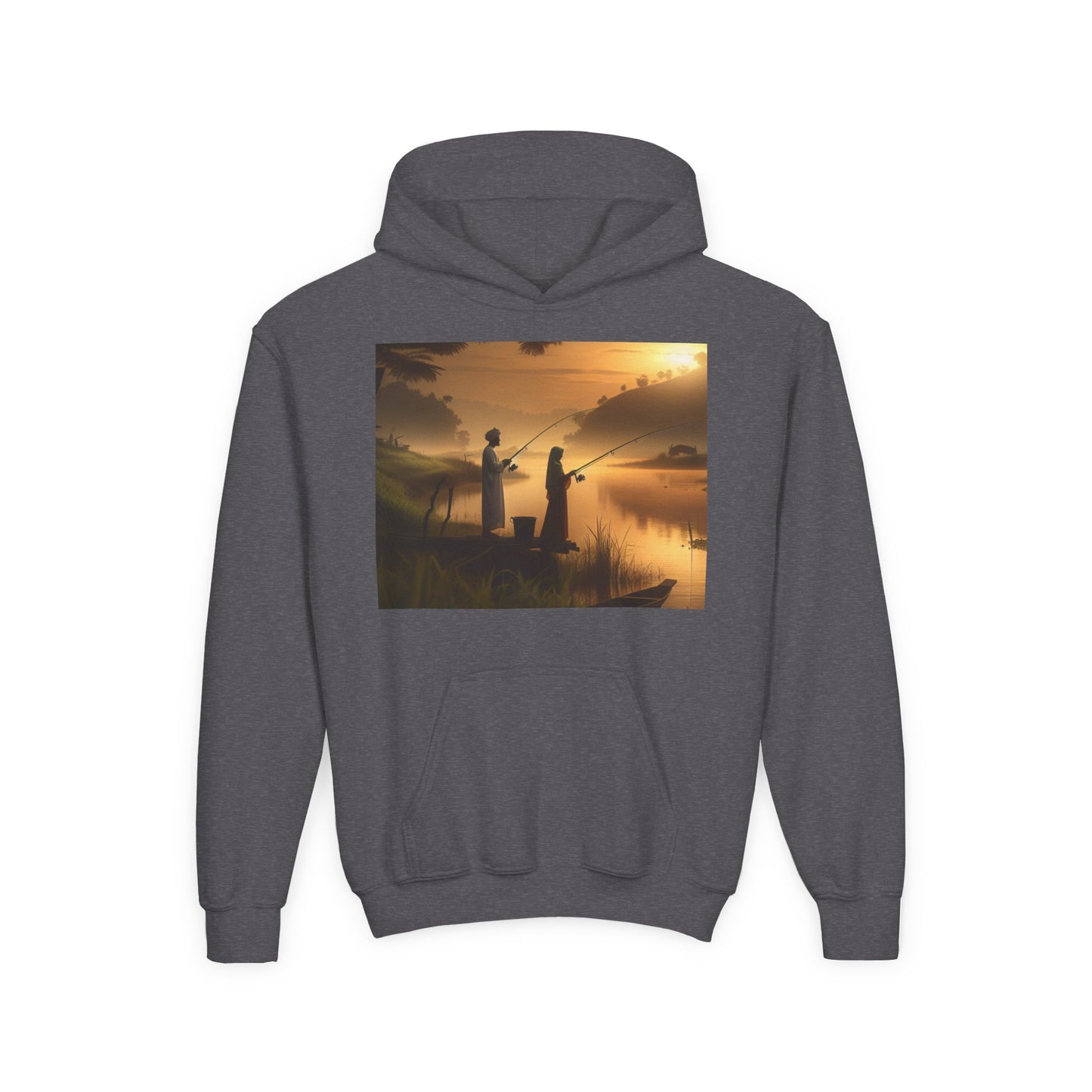 Fishing Youth Hoodie - Heavy Blend Sweatshirt