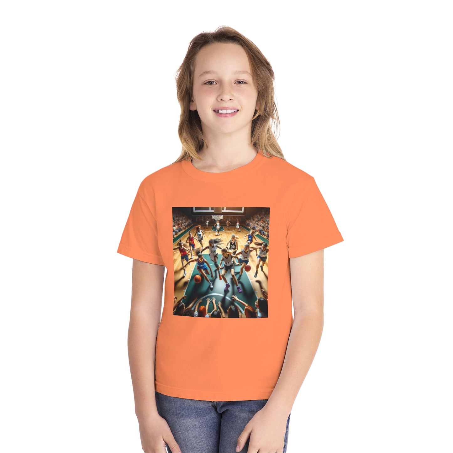 Basketball Youth Midweight Tee