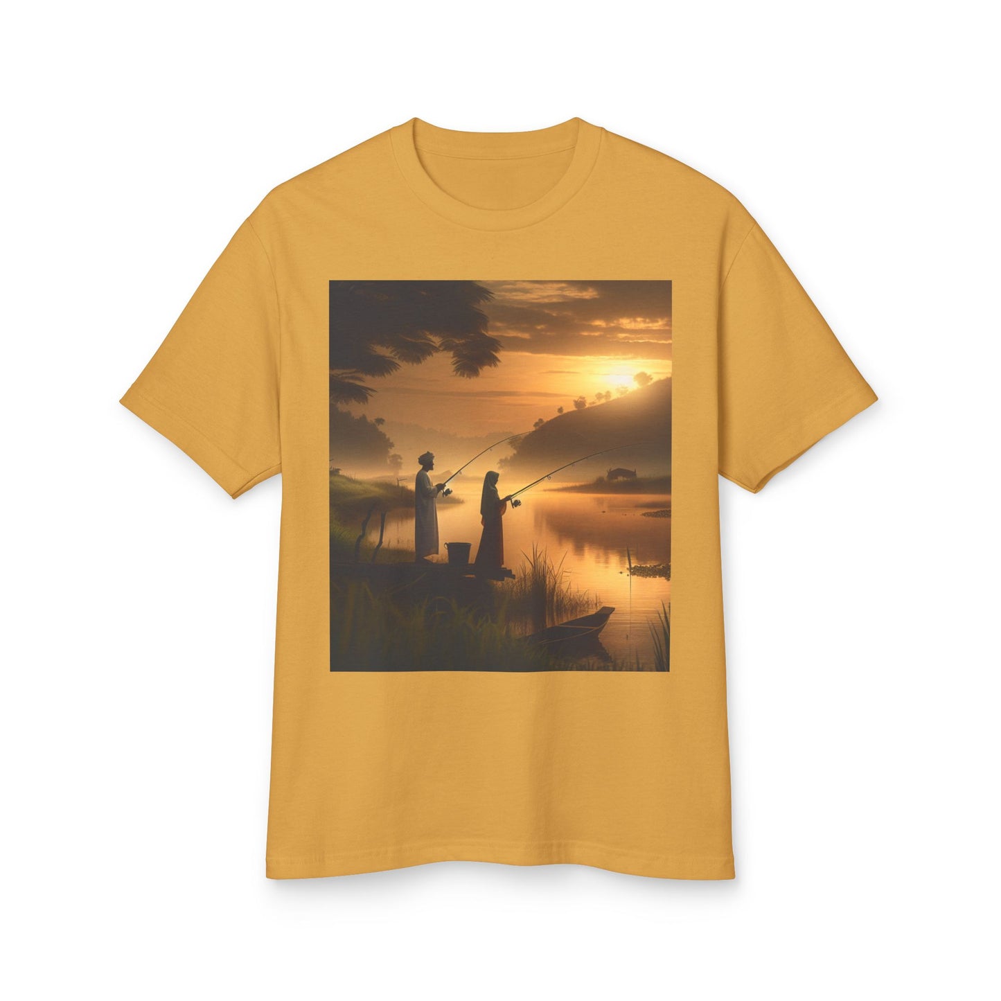 Fishing Heavyweight Tee - Unisex Garment-Dyed Shirt