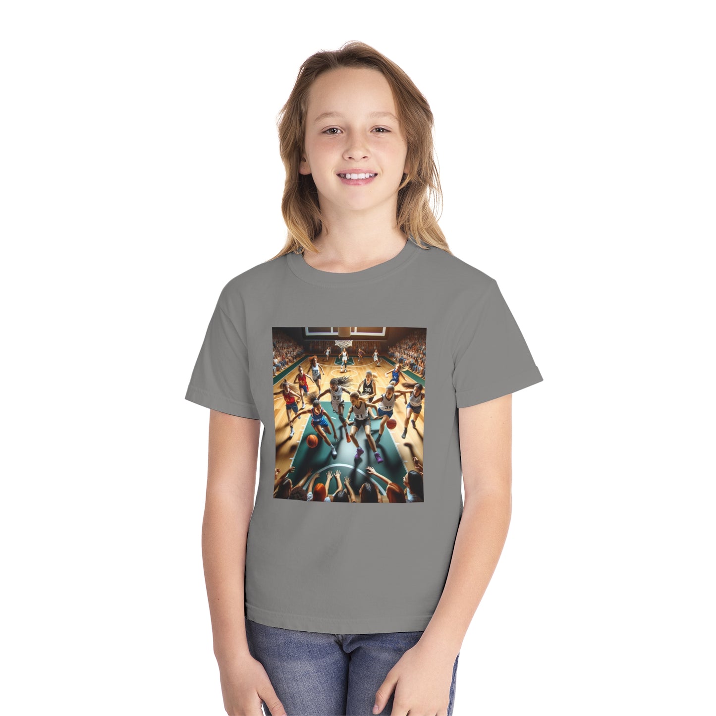 Basketball Youth Midweight Tee