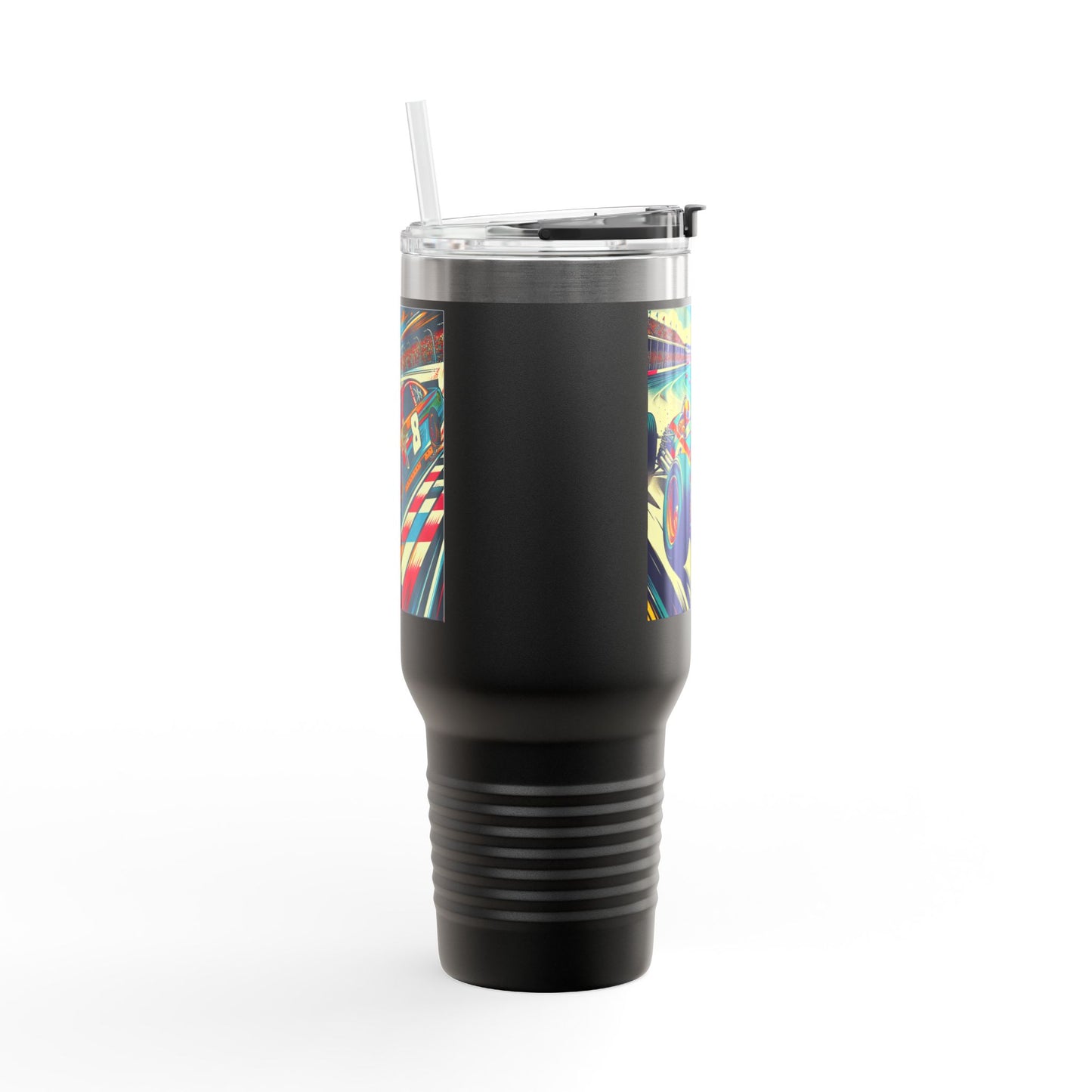 Vintage F1 Insulated Travel Mug, 40oz, Perfect for Fans, Sports Events, Coffee, Tea, Water