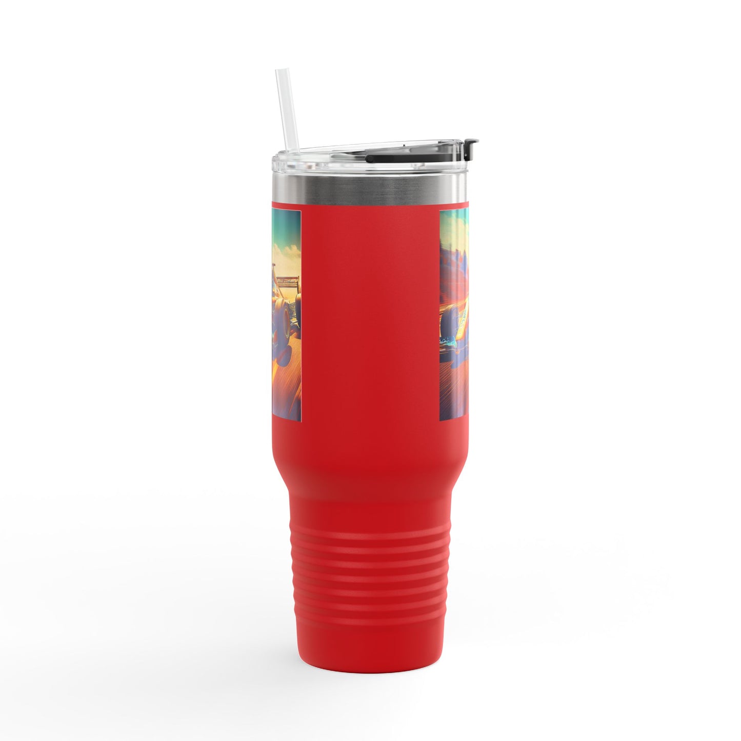 Vintage F1 Insulated Travel Mug, 40oz, Perfect for Fans, Sports Events, Coffee, Tea, Water