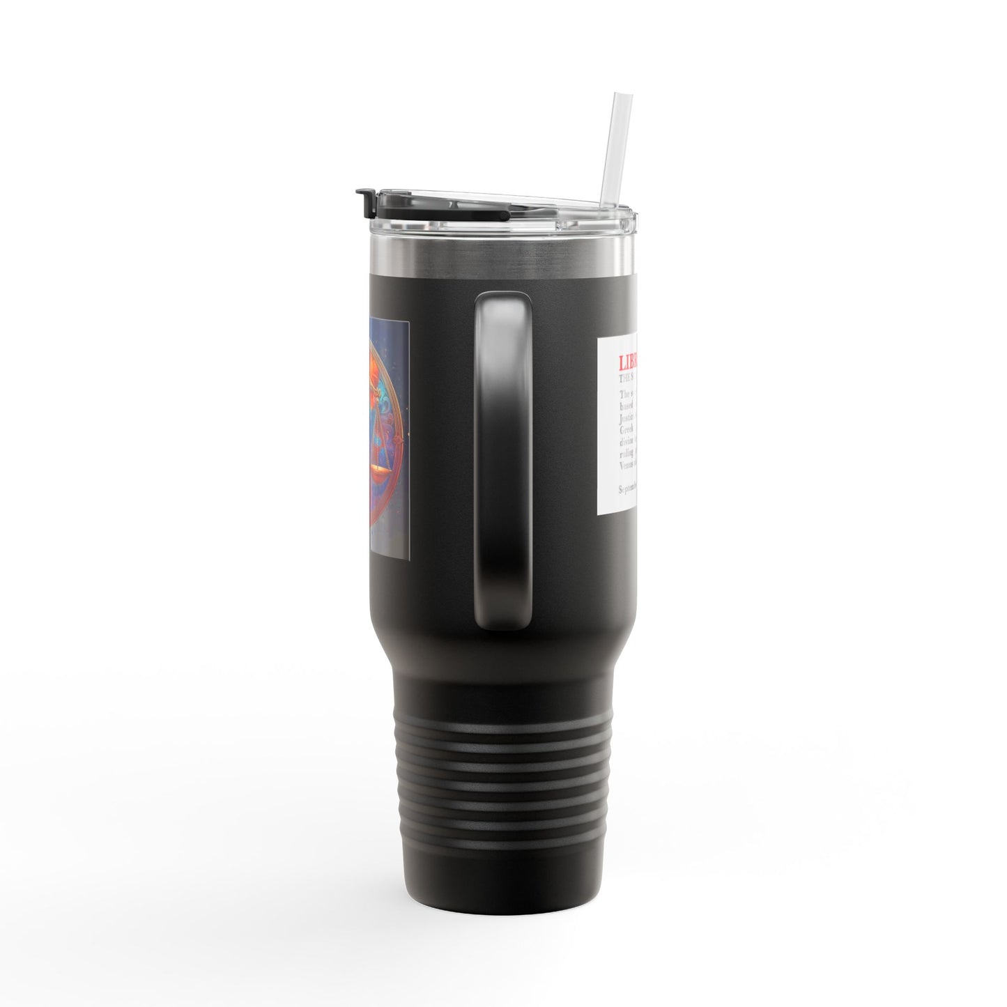 Libra Insulated Travel Mug, 40oz, Perfect for Zodiac Fans, Coffee, Tea, Water
