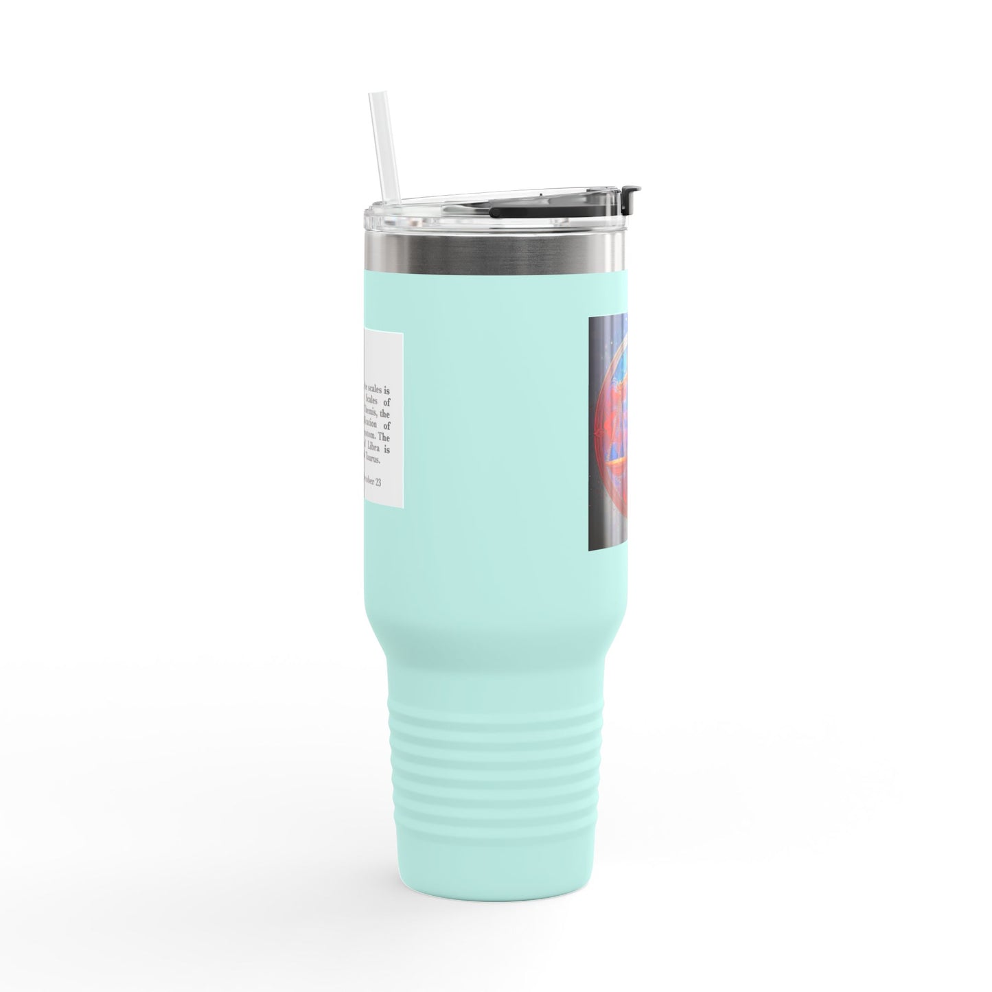 Libra Insulated Travel Mug, 40oz, Perfect for Zodiac Fans, Coffee, Tea, Water
