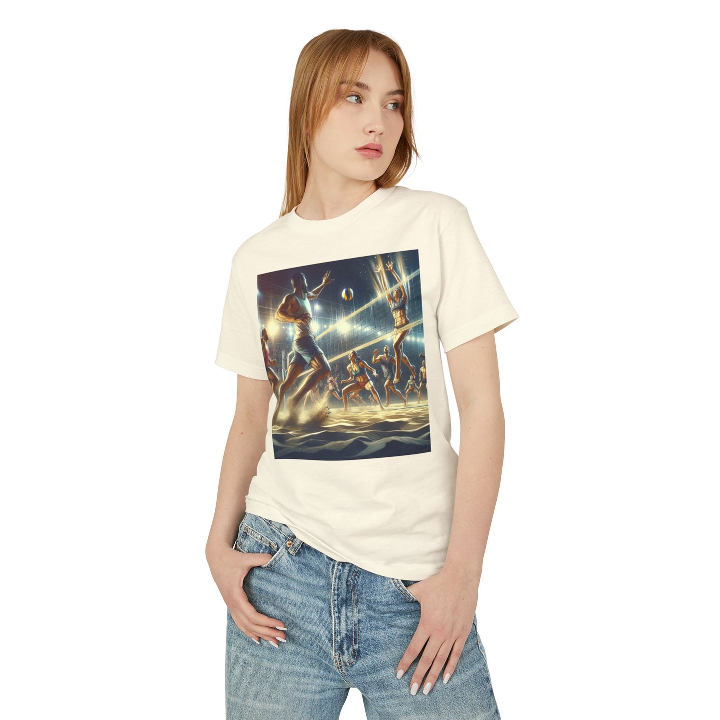 Volleyball Heavyweight Tee - Unisex Garment-Dyed Shirt