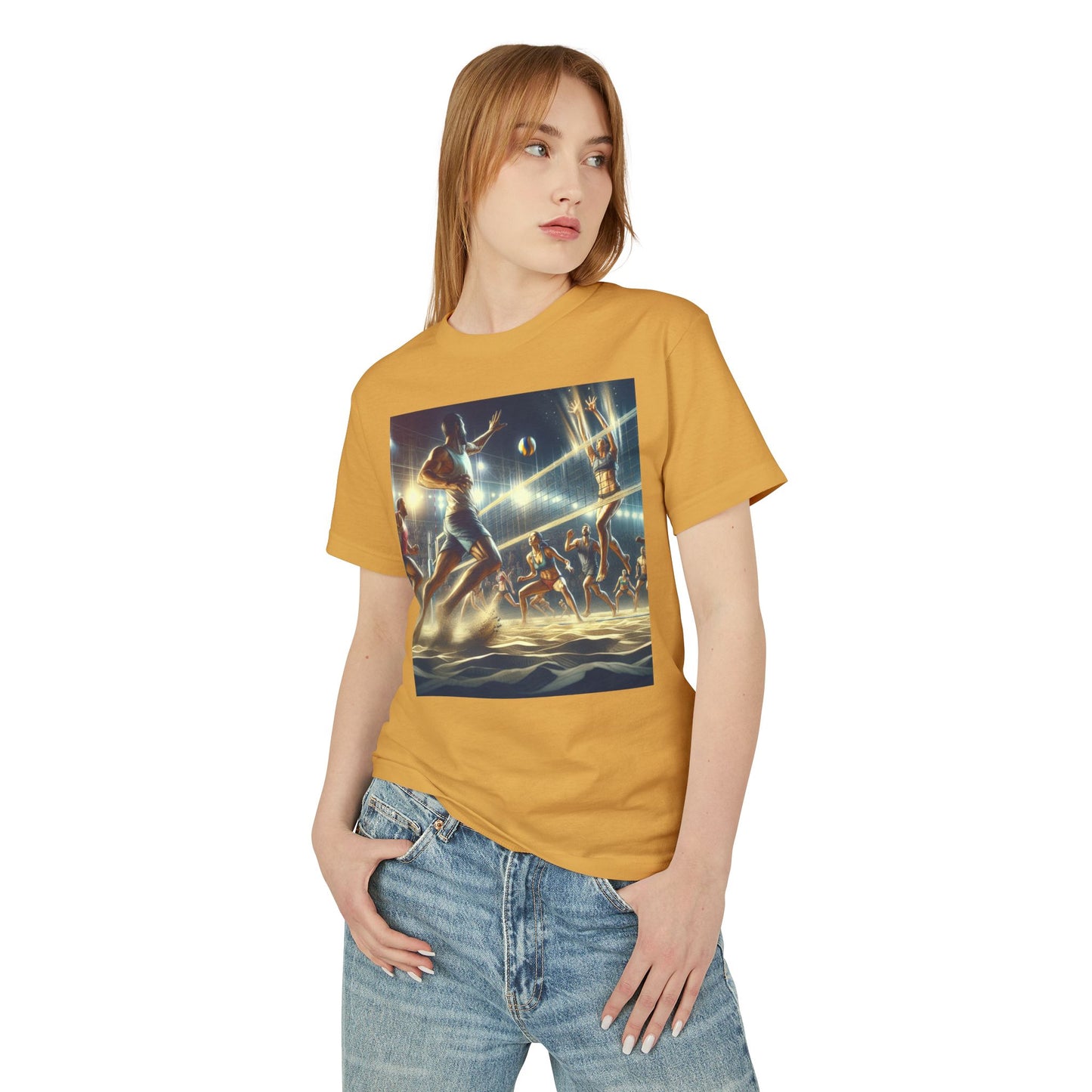 Volleyball Heavyweight Tee - Unisex Garment-Dyed Shirt