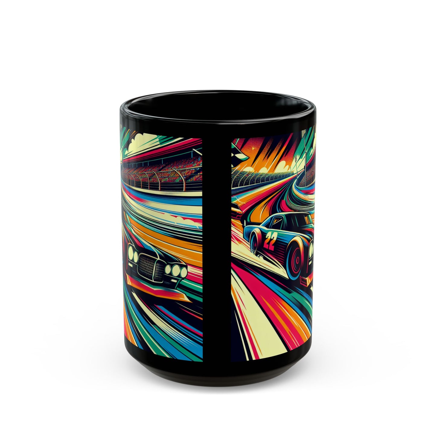 Racing Enthusiast Mug | Vibrant NASCAR Design | Perfect Gift for Car Lovers, Motorsport Decor, Father's Day, Birthday