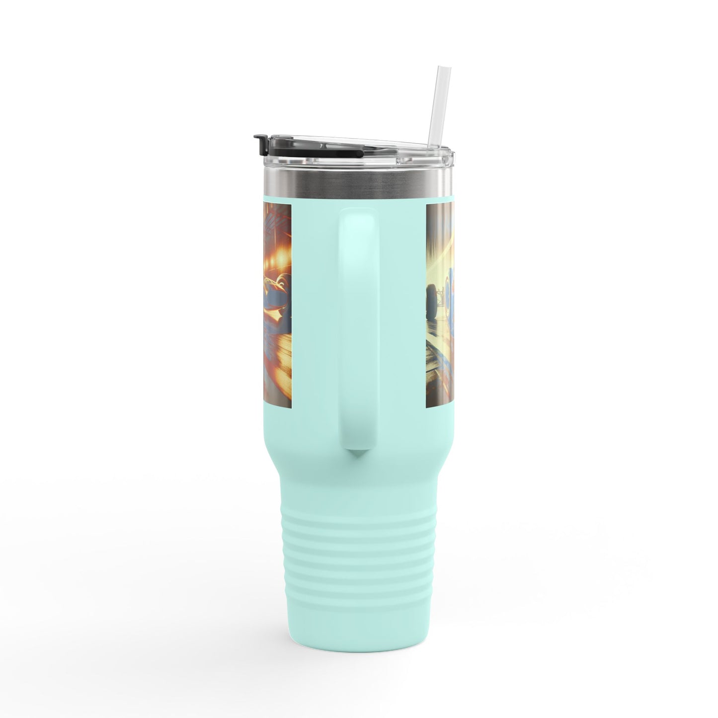 Vintage F1 Insulated Travel Mug, 40oz, Perfect for Fans, Sports Events, Coffee, Tea, Water