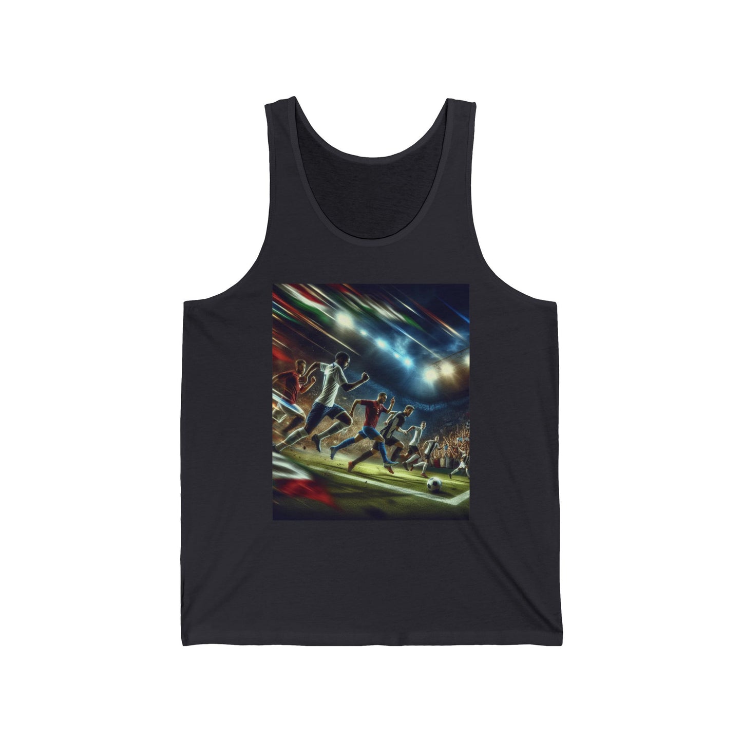 Soccer Unisex Jersey Tank Top - Perfect for Festivals & Casual Wear