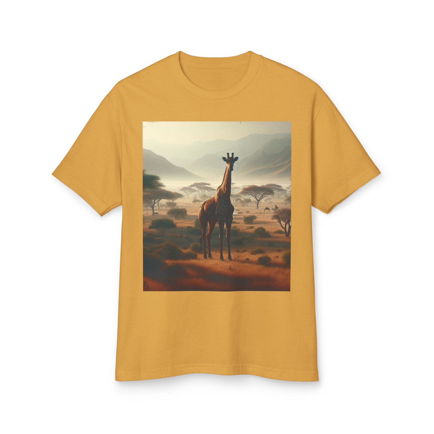 Giraffes Heavyweight Tee - Unisex Garment-Dyed Shirt