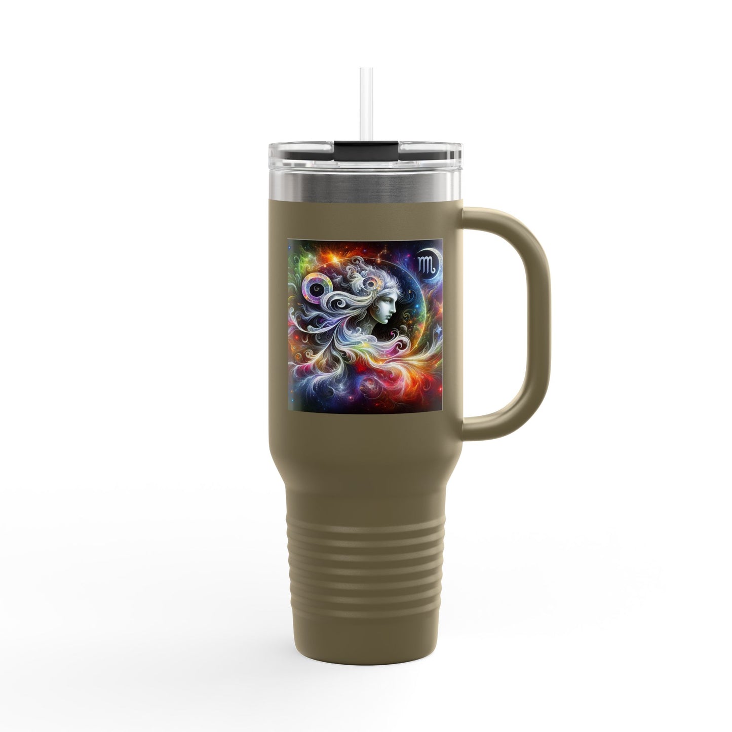 Virgo Insulated Travel Mug, 40oz, Perfect for Zodiac Fans, Coffee, Tea, Water