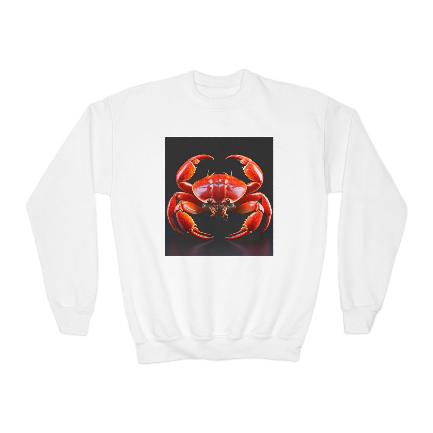 Youth Crewneck Sweatshirt with Cancer Zodiac Design - Astrology Gift, Horoscope Apparel, Birthday Present, Cozy Pullover