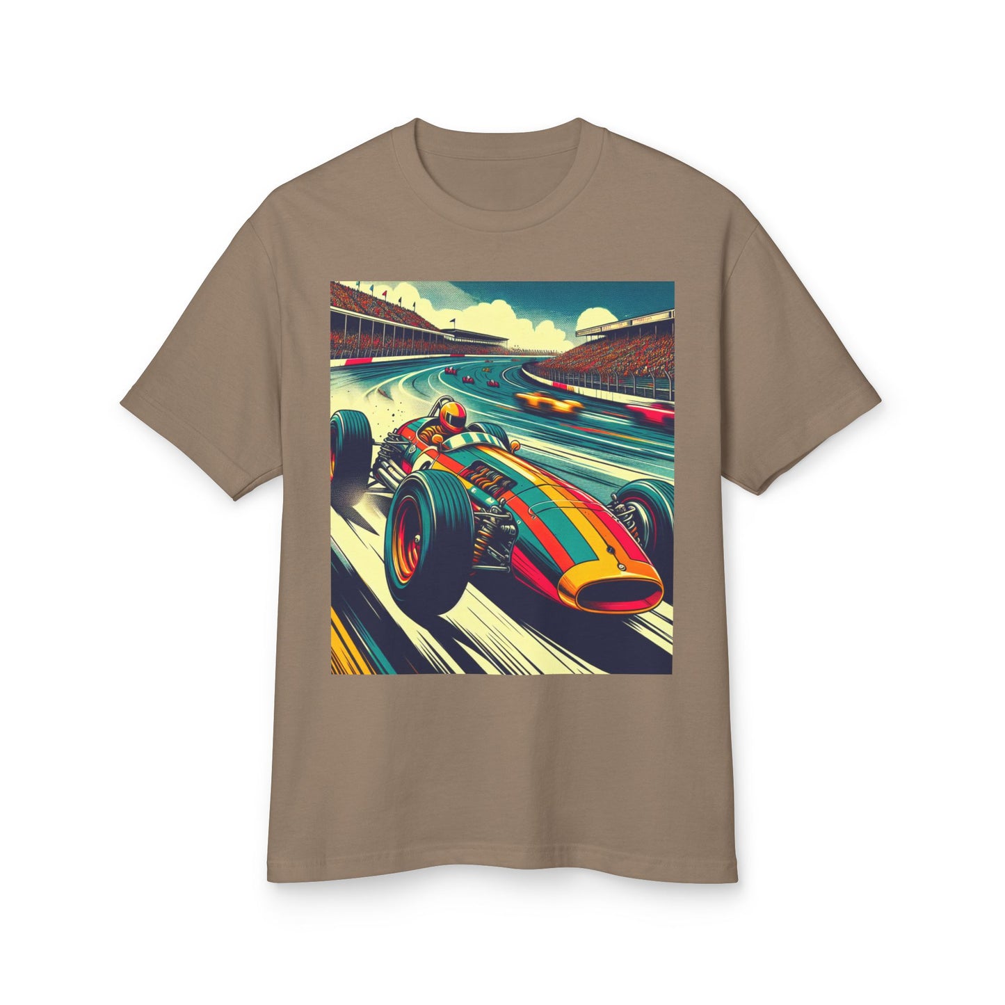 Vintage F1 Heavyweight Tee - Unisex Garment-Dyed Shirt