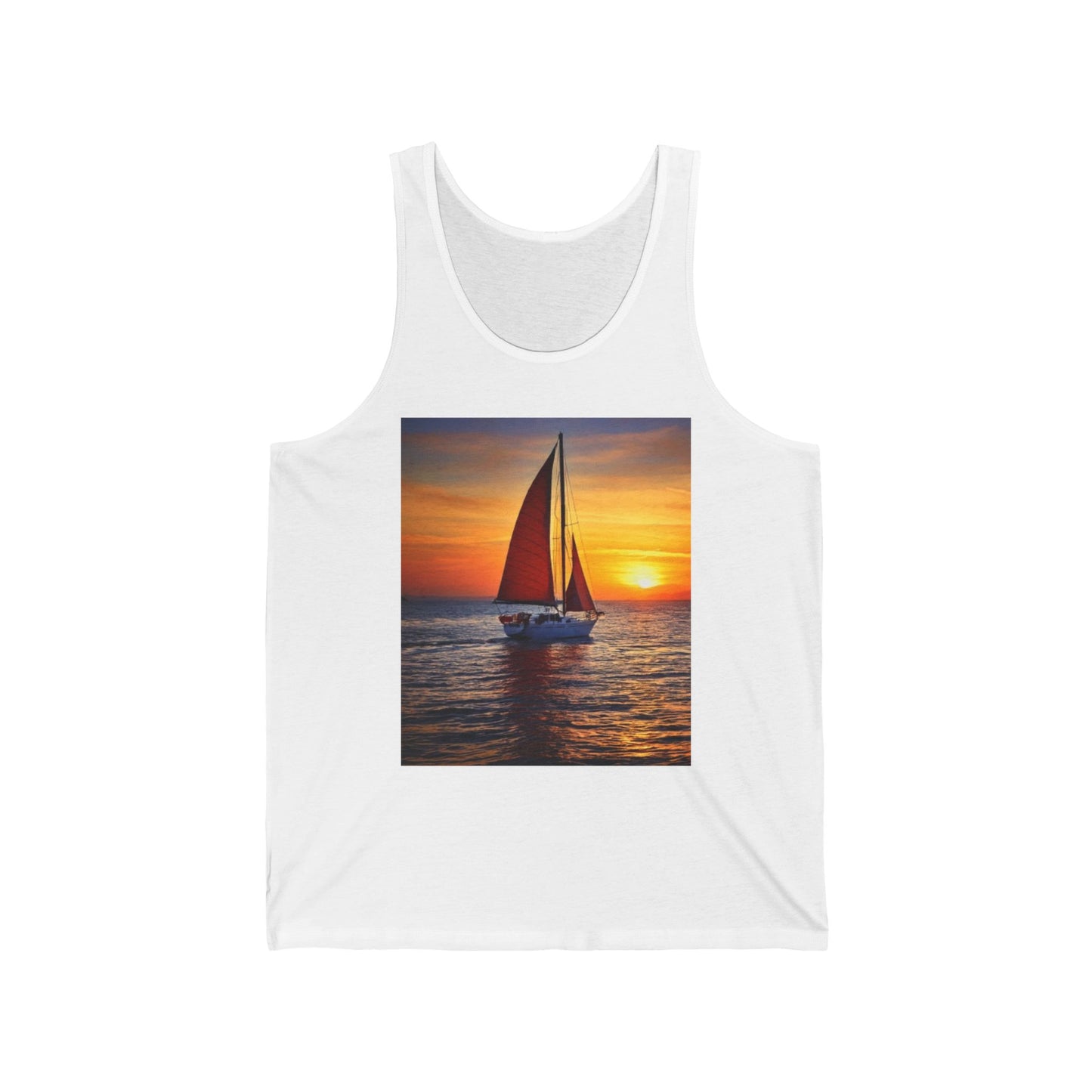 Sailing Unisex Jersey Tank Top - Perfect for Festivals & Casual Wear