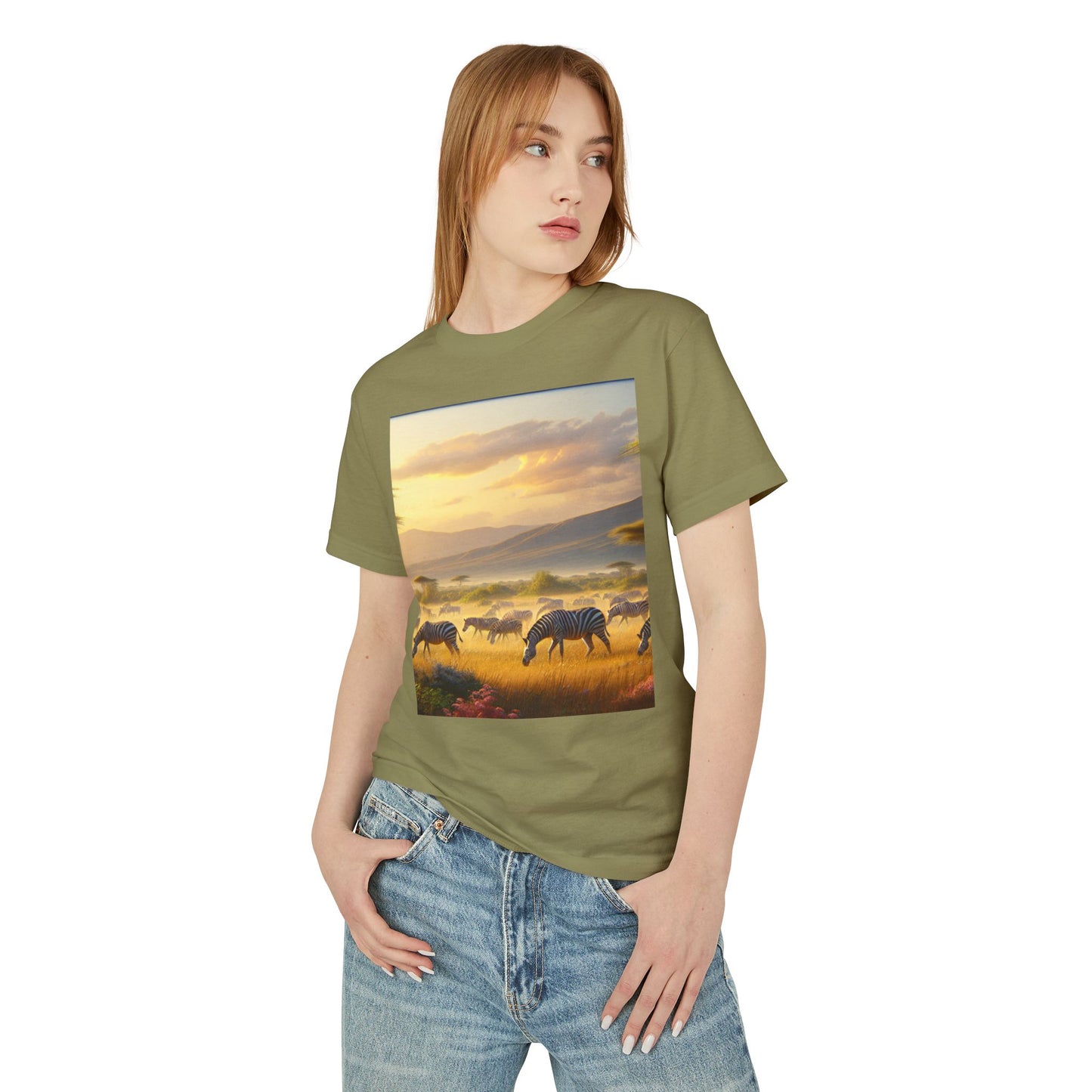Zebras Heavyweight Tee - Unisex Garment-Dyed Shirt