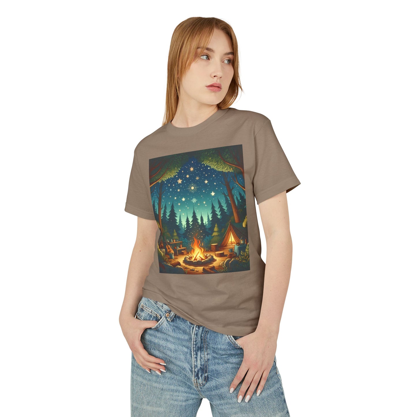 Camping Heavyweight Tee - Unisex Garment-Dyed Shirt
