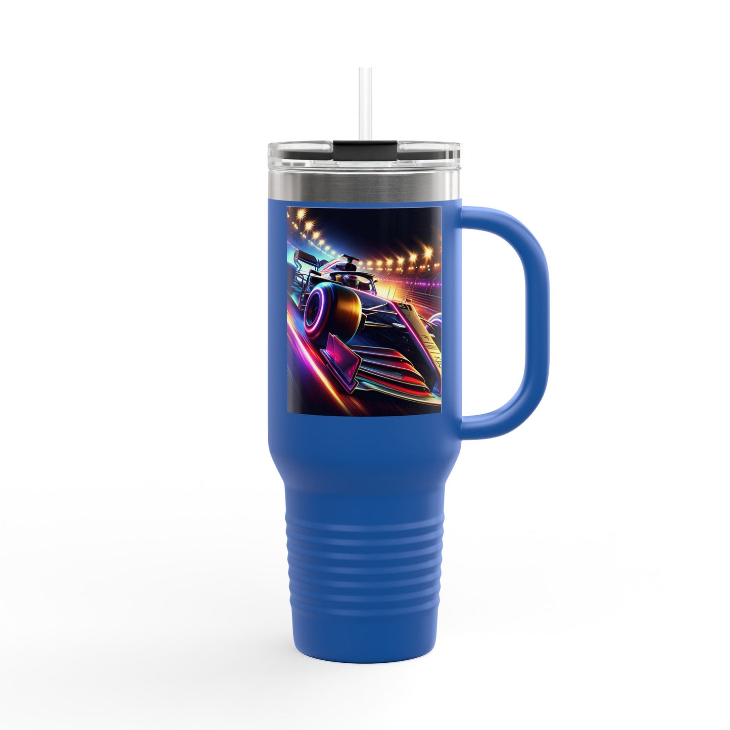 Vintage F1 Insulated Travel Mug, 40oz, Perfect for Fans, Sports Events, Coffee, Tea, Water