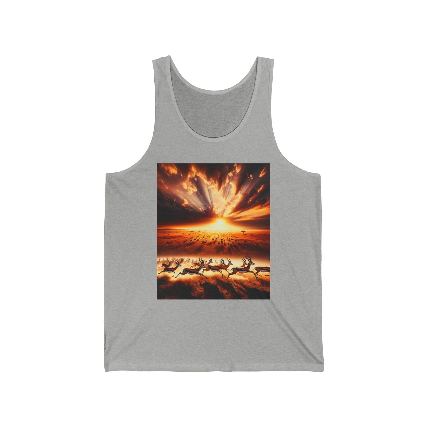 Gazelles Unisex Jersey Tank Top - Perfect for Festivals & Casual Wear