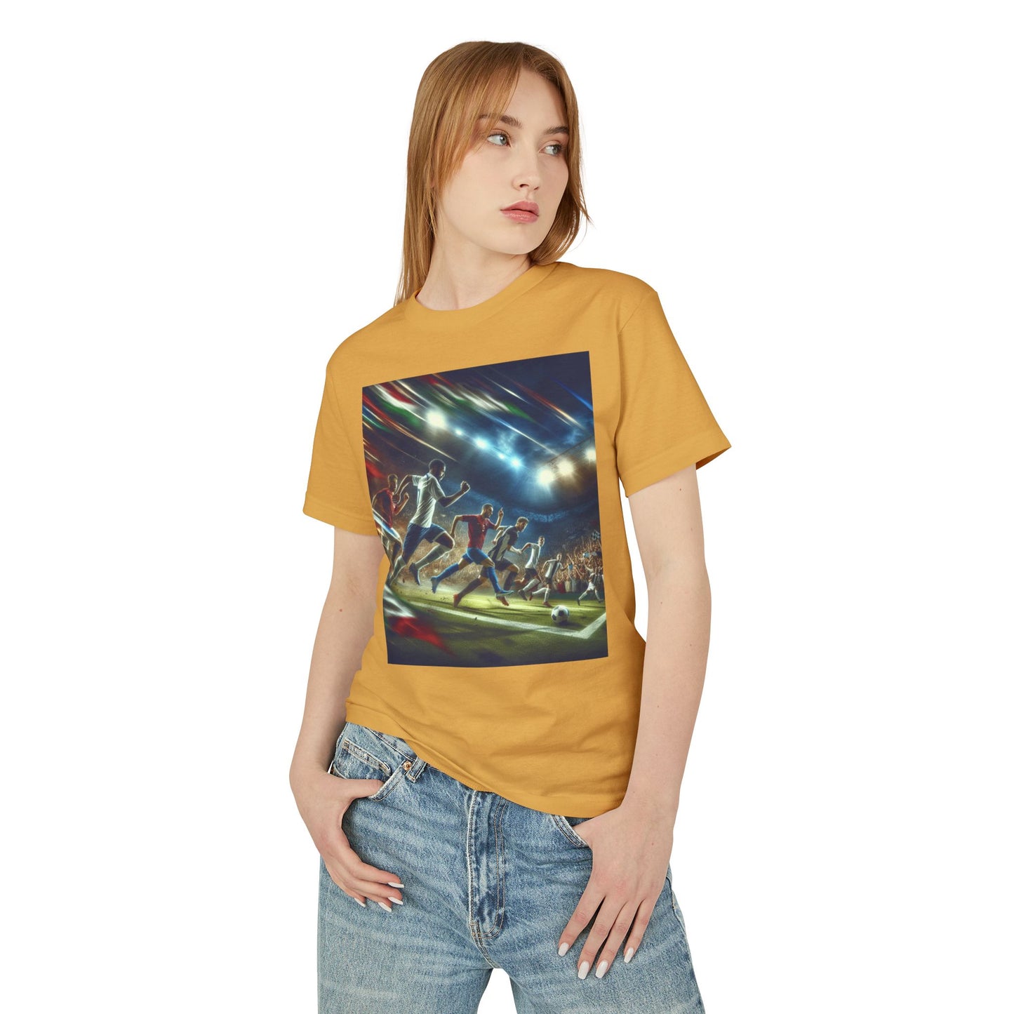 Soccer Heavyweight Tee - Unisex Garment-Dyed Shirt