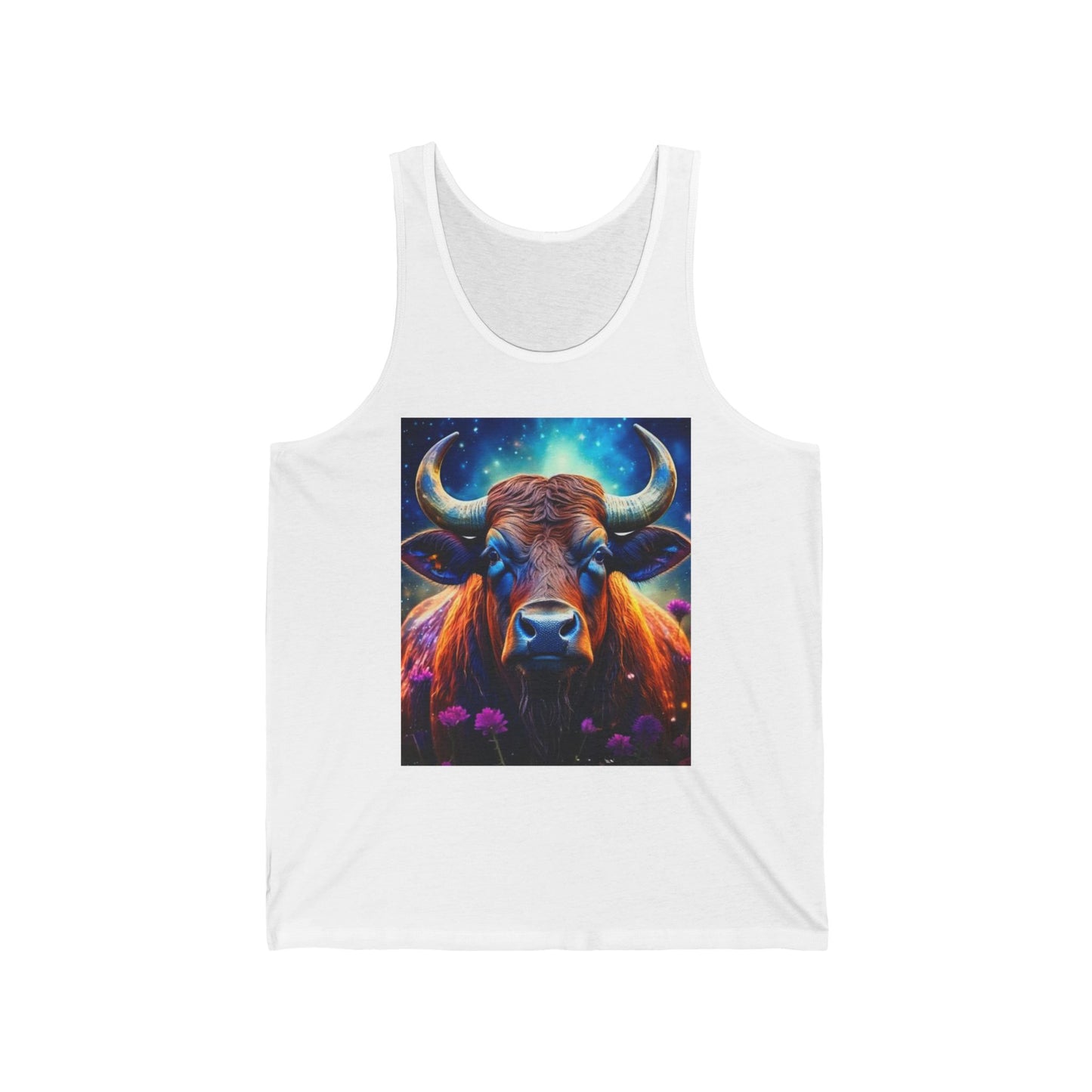 Taurus Unisex Jersey Tank Top - Perfect for Festivals & Casual Wear