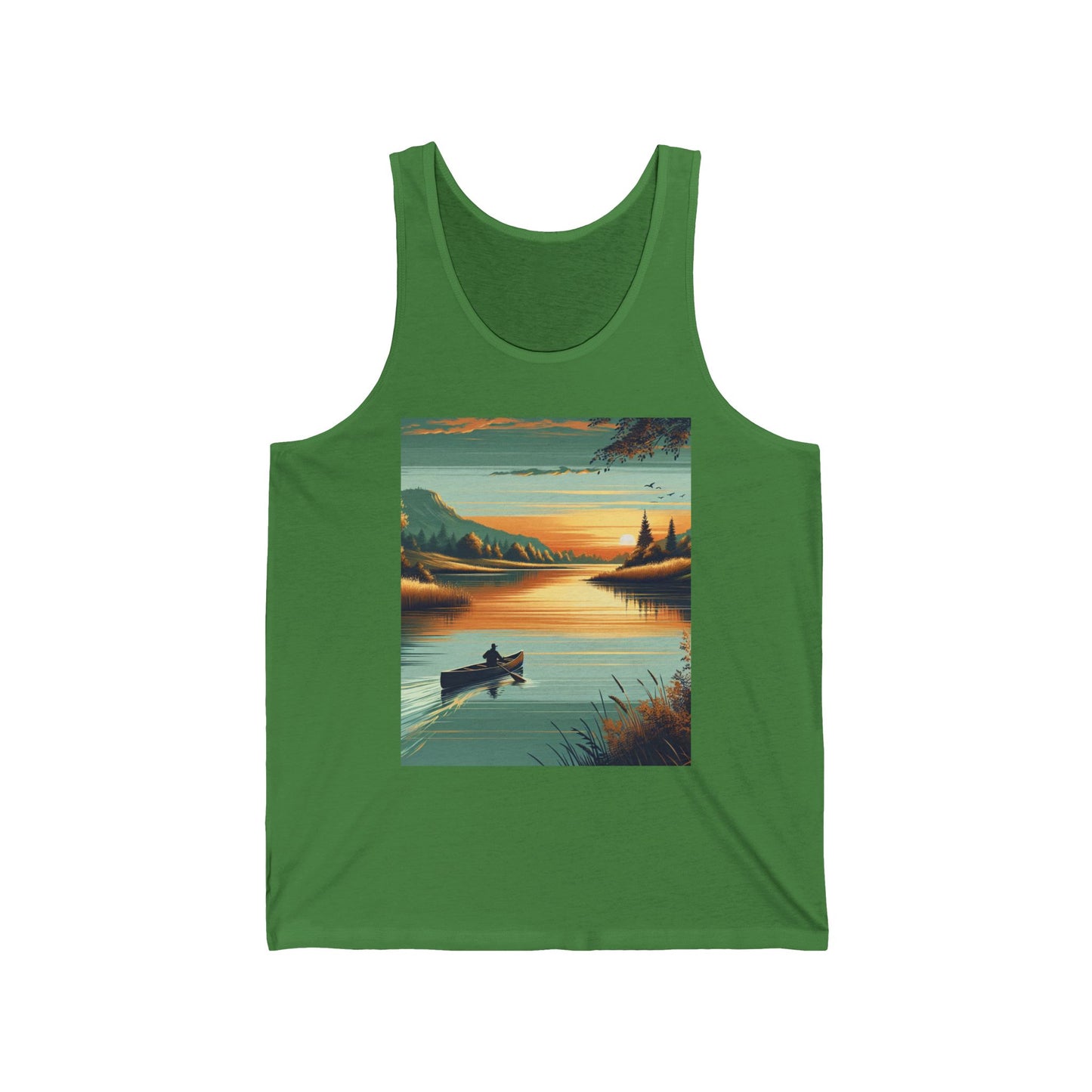 Canoeing Unisex Jersey Tank Top - Perfect for Festivals & Casual Wear